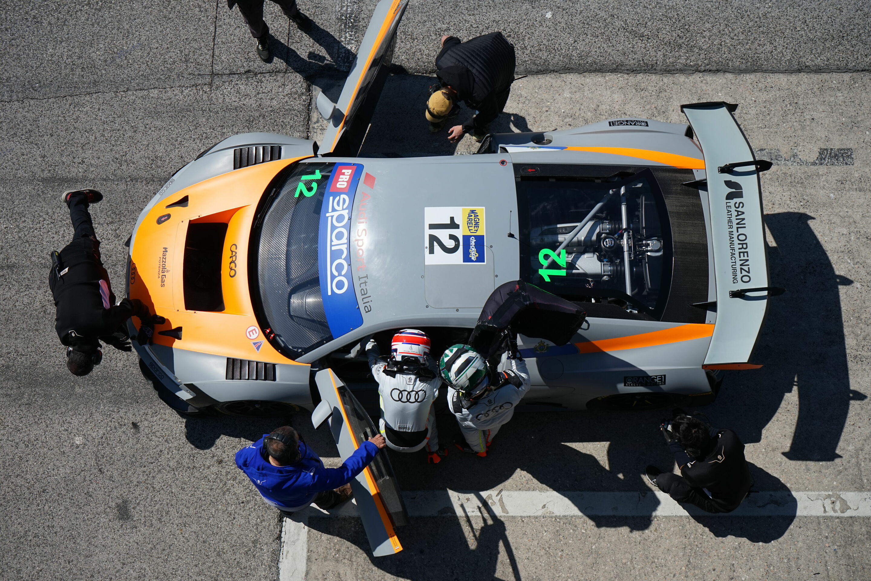 Campionato Italiano Gran Turismo 2024 - Audi R8 LMS #12 (Audi Sport Italia), Pietro Delli Guanti/Rocco Mazzola