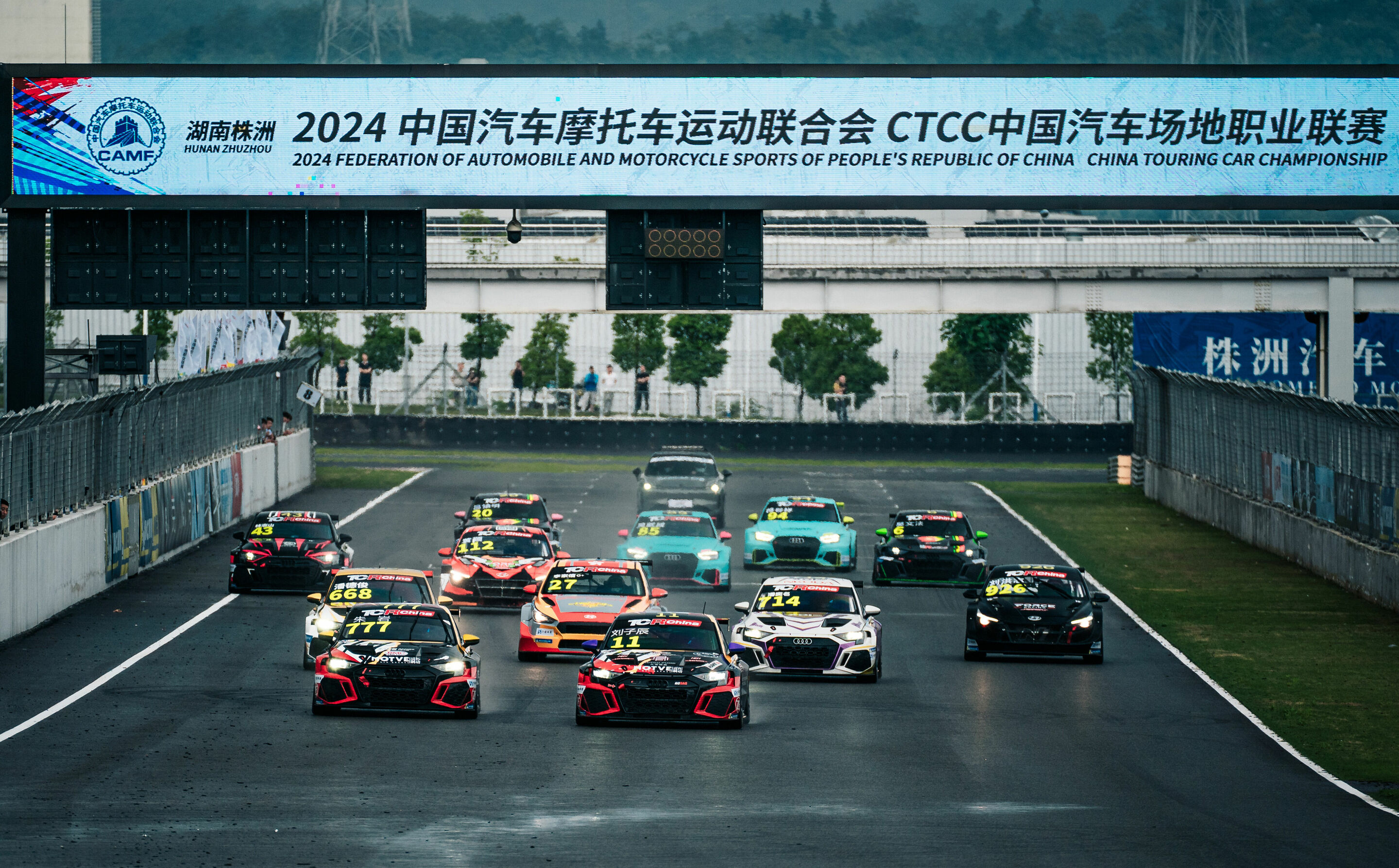 TCR China 2024 - Audi RS 3 LMS #777 (326 Racing Team), Zhu Yan; Audi RS 3 LMS #11 (326 Racing Team), Liu Zichen