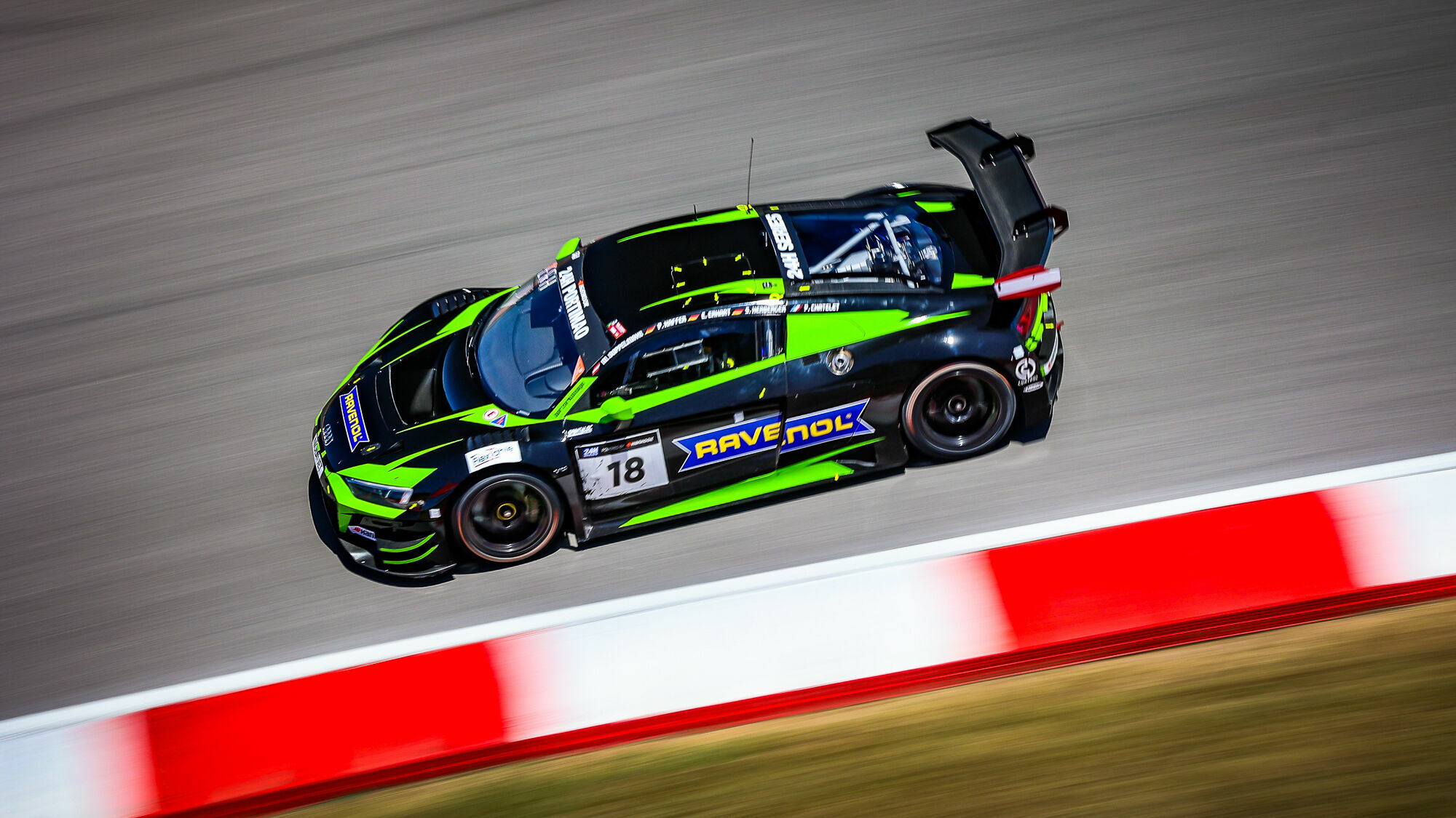 24H Series powered by Hankook 2024 - Audi R8 LMS #18 (Saintéloc Racing), Philippe Chatelet/Michael Doppelmayr/Elia Erhart/Swen Herberger/Pierre Kaffer