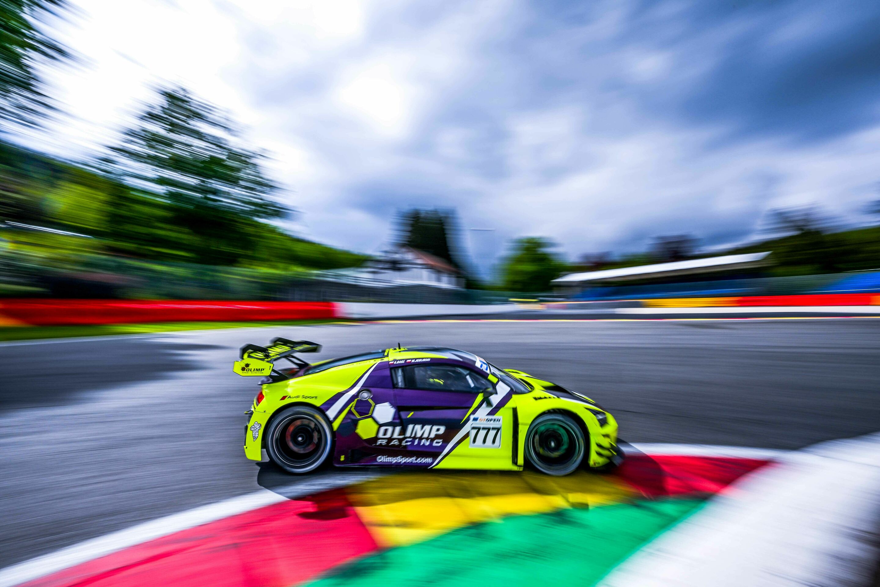 International GT Open 2024 - Audi R8 LMS #777 (Olimp Racing), Karol Basz/Marcin Jedlinski