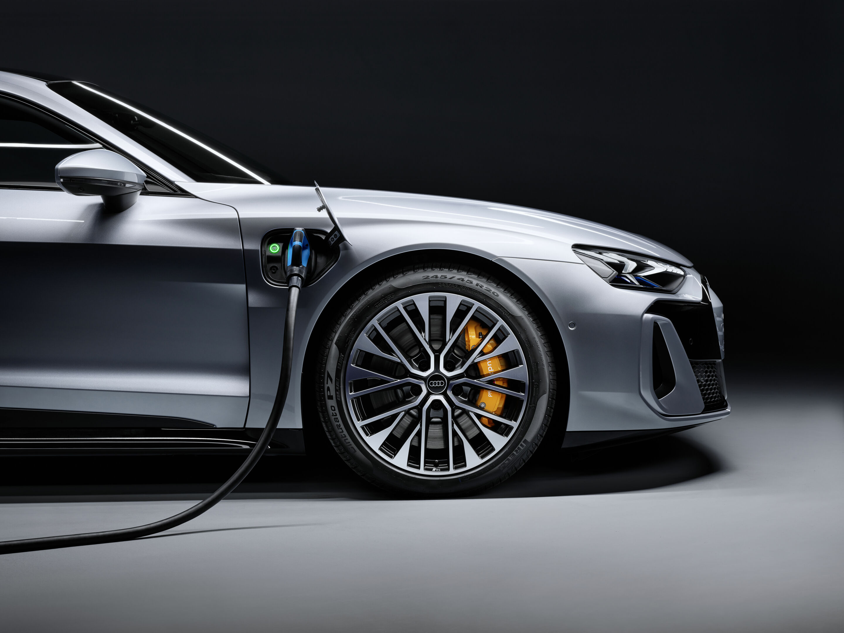 Audi S e-tron GT - Detail,
Farbe: Florettsilber Metallic