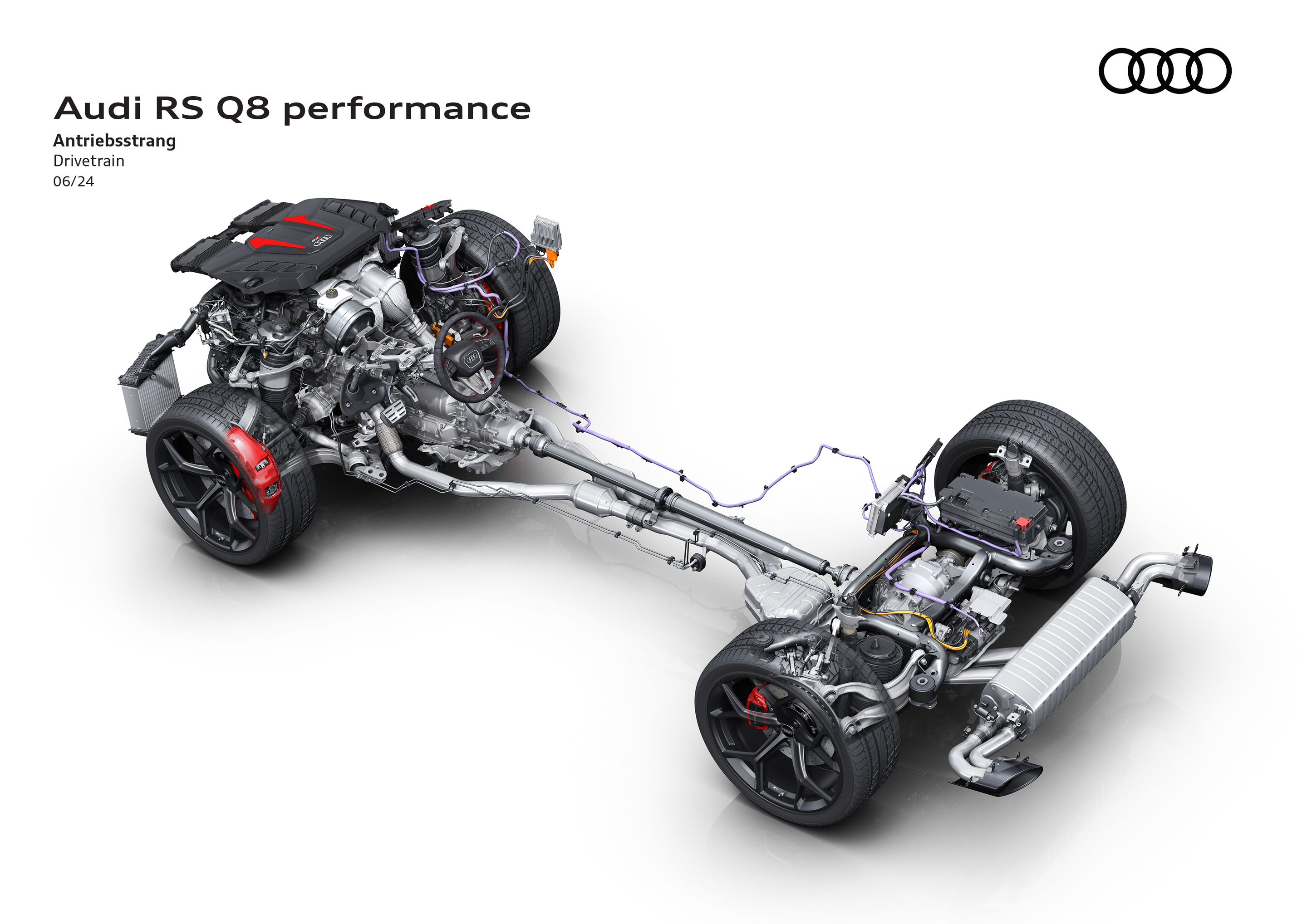Illustration - Audi RS Q8 performance - Antriebsstrang