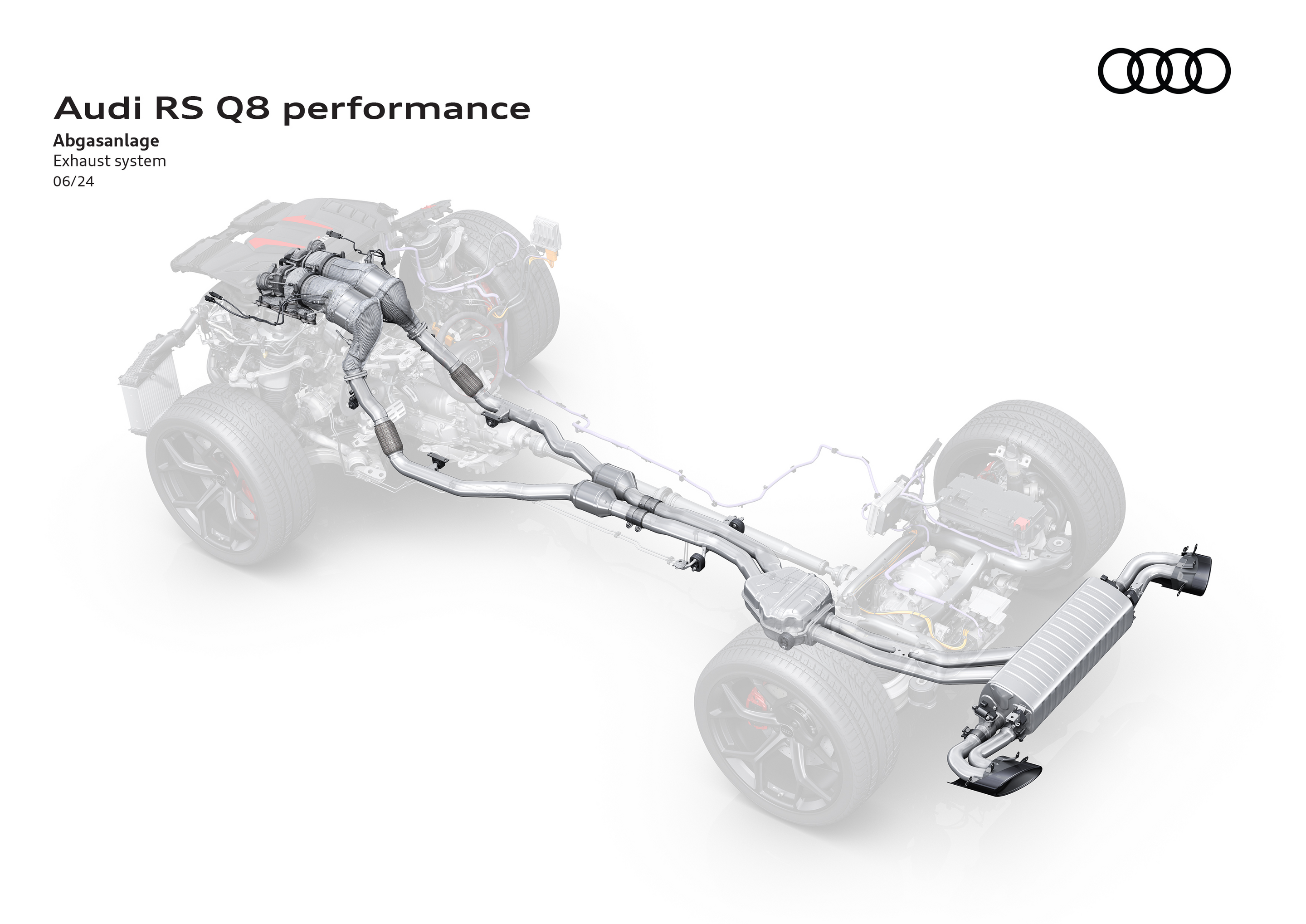 Illustration - Audi RS Q8 performance - Exhaust system