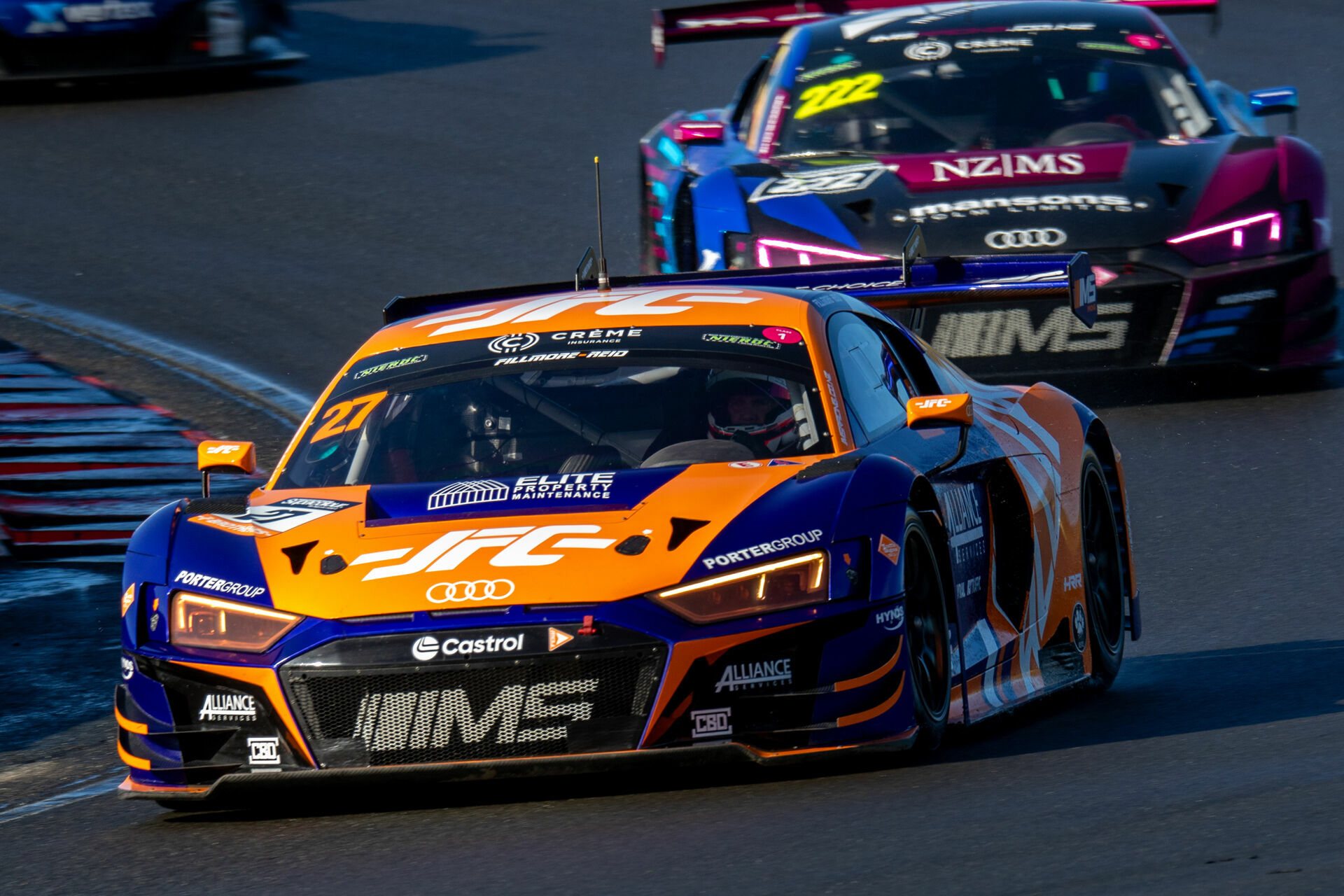 North Island Endurance Series 2024 - Audi R8 LMS #27 (International Motorsport), Sam Fillmore/Dan Gaunt