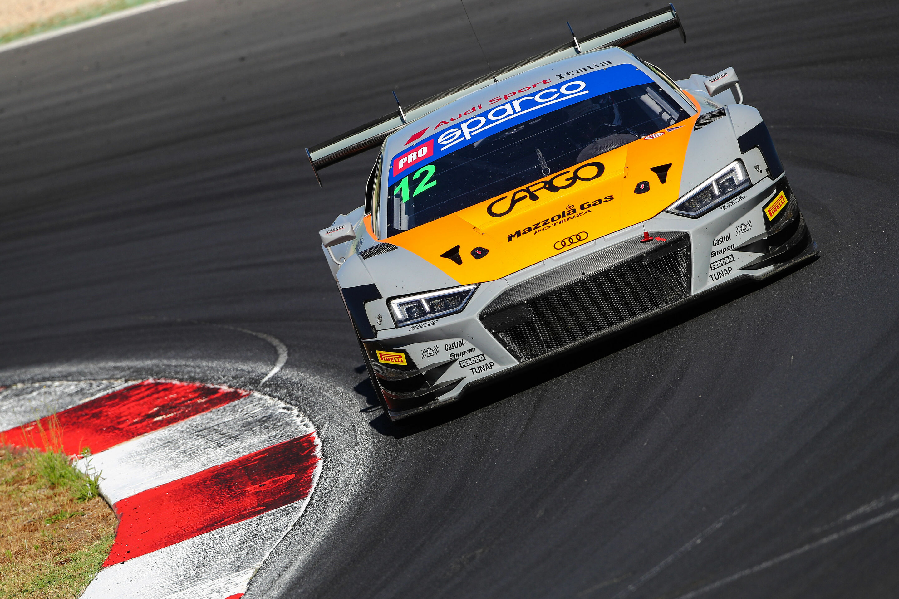 Campionato Italiano Gran Turismo 2024 - Audi R8 LMS #12 (Tresor Audi Sport Italia), Alex Aka/Pietro Delli Guanti/Rocco Mazzola