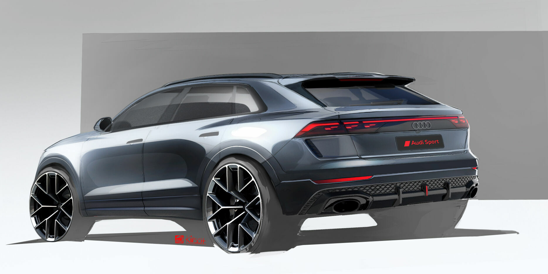 Skizze - Audi RS Q8 - Design Skizze