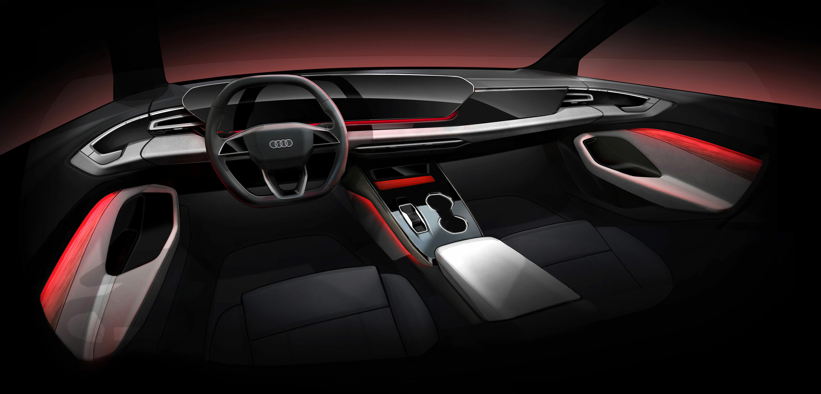 Skizze - Audi A5 - Design Skizze - Interior