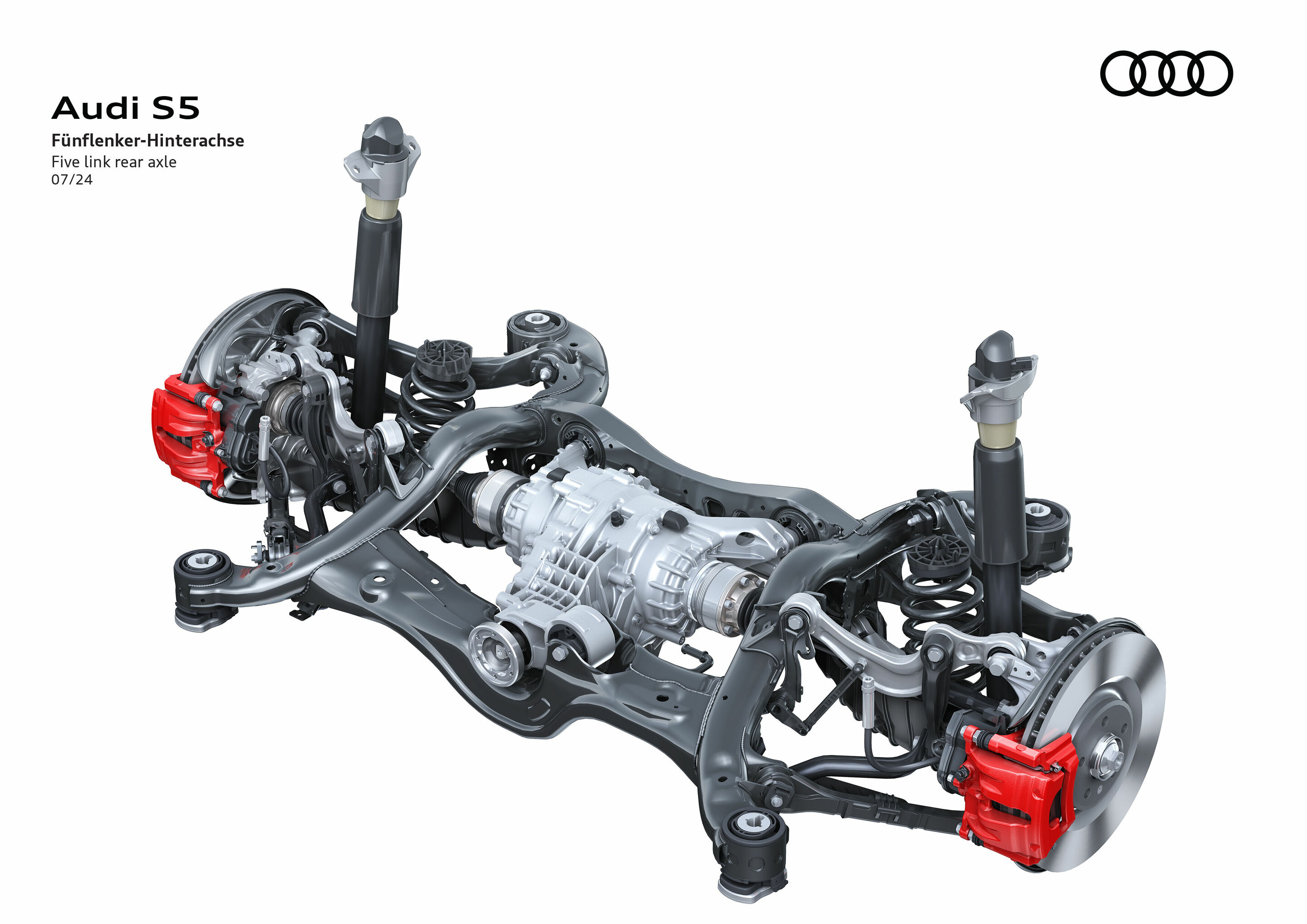 Illustration - Audi S5 - Fünflenker-Hinterachse