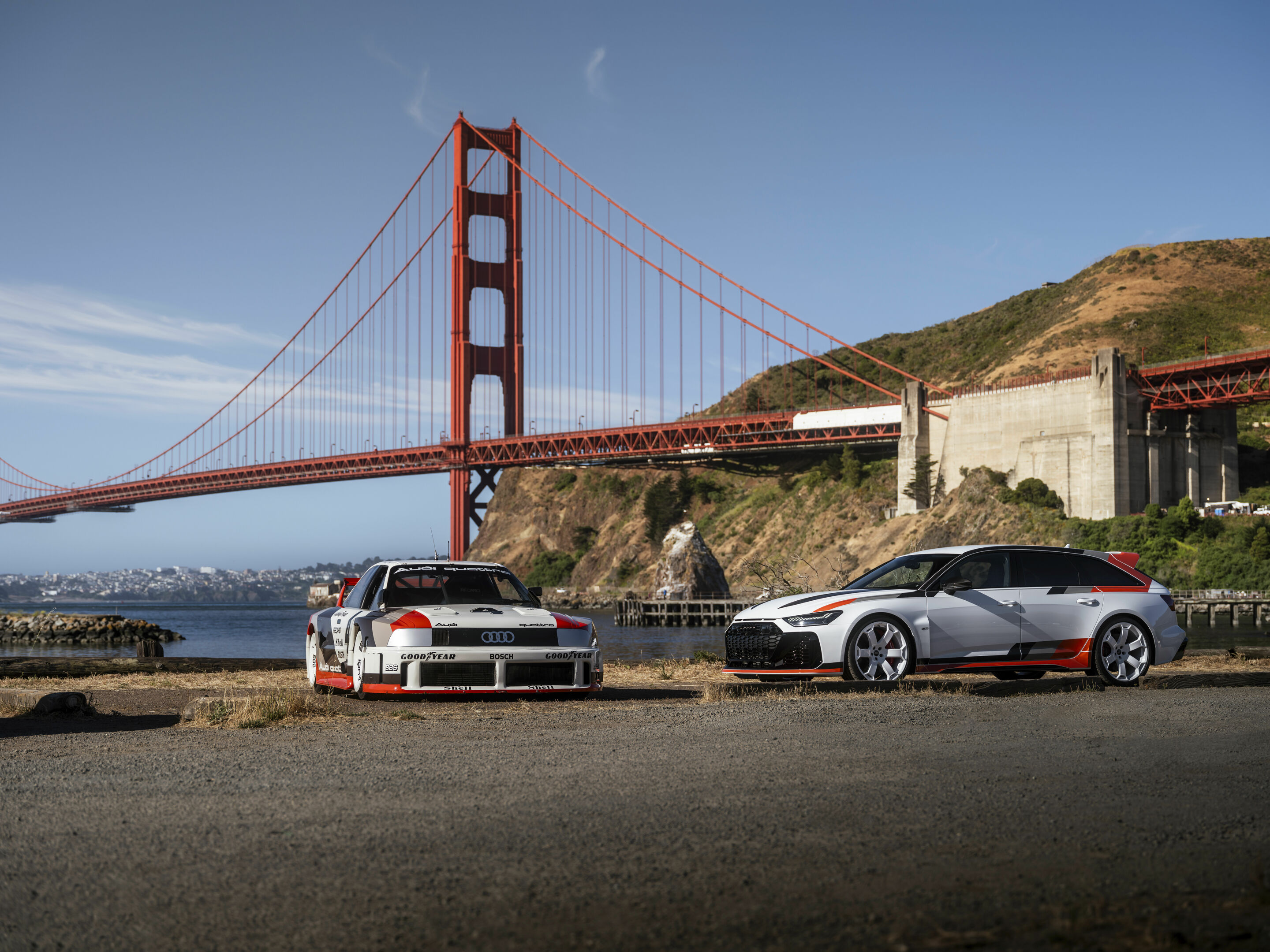 Audi RS 6 Avant GT in Kalifornien - Audi RS 6 Avant GT, Audi 90 quattro IMSA GTO
Standaufnahme