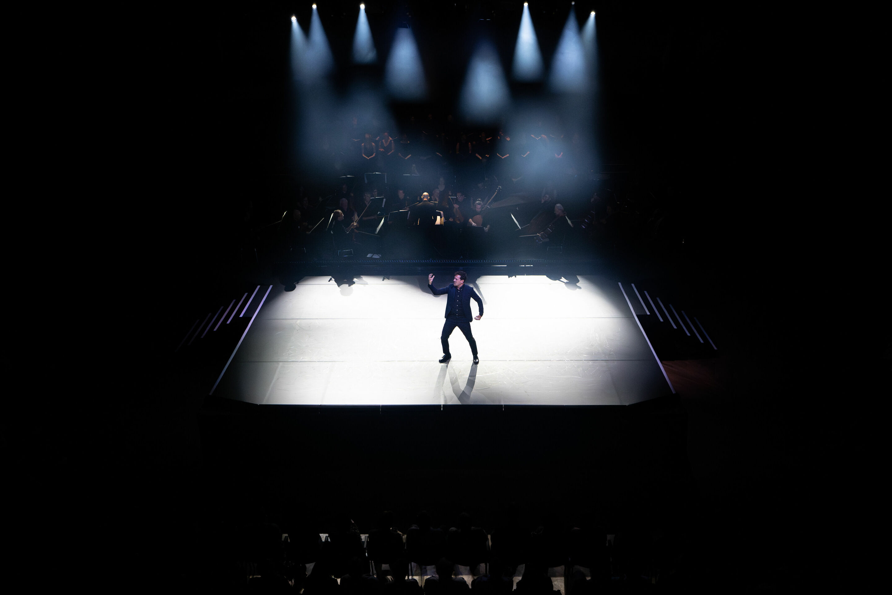 Audi Summer Concerts 2024 - Flying Steps, LauschWerk and Georgian Chamber Orchestra Ingolstadt at the opera "The Fairy Queen": Speaker Alexander Gier