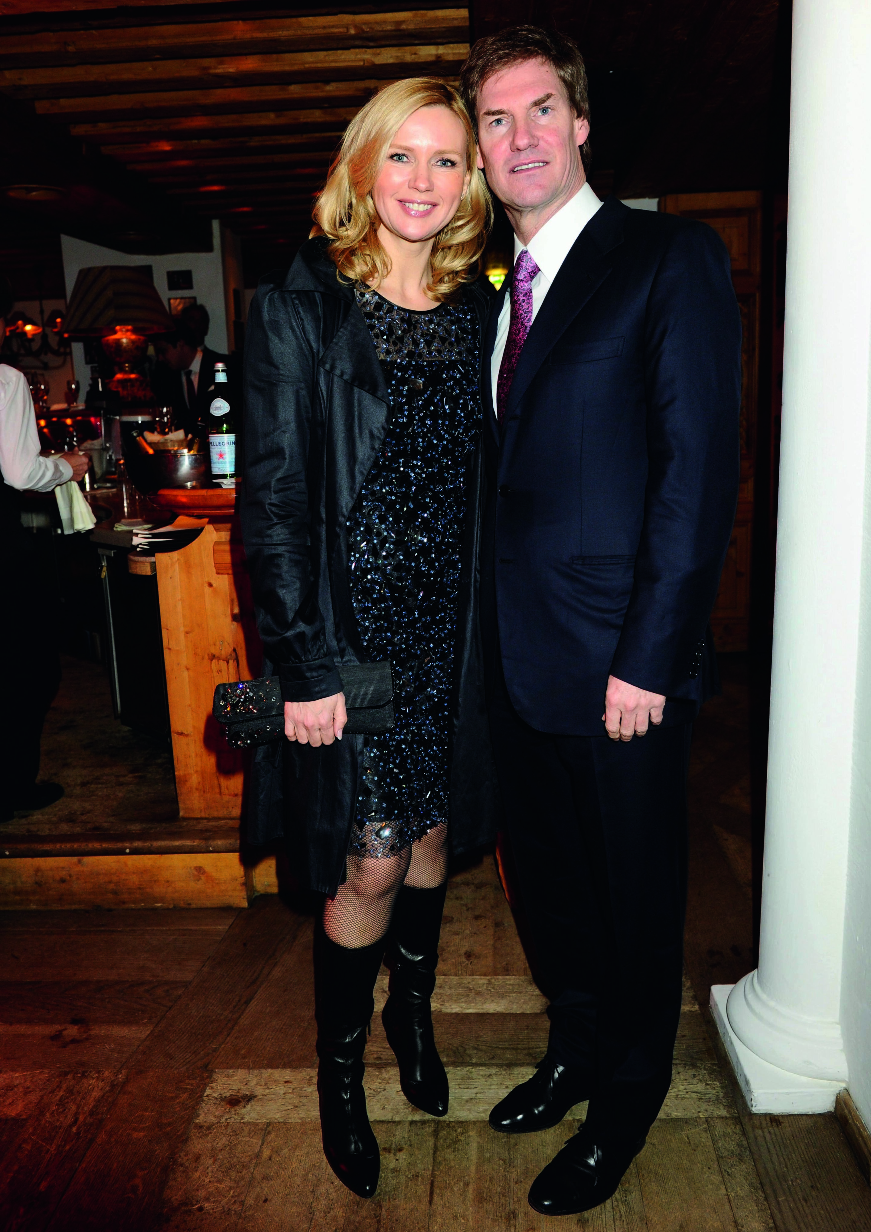 Audi Night Hahnenkamm Race Kitzbühel 2011 - Actress Veronica Ferres with Carsten Maschmeyer