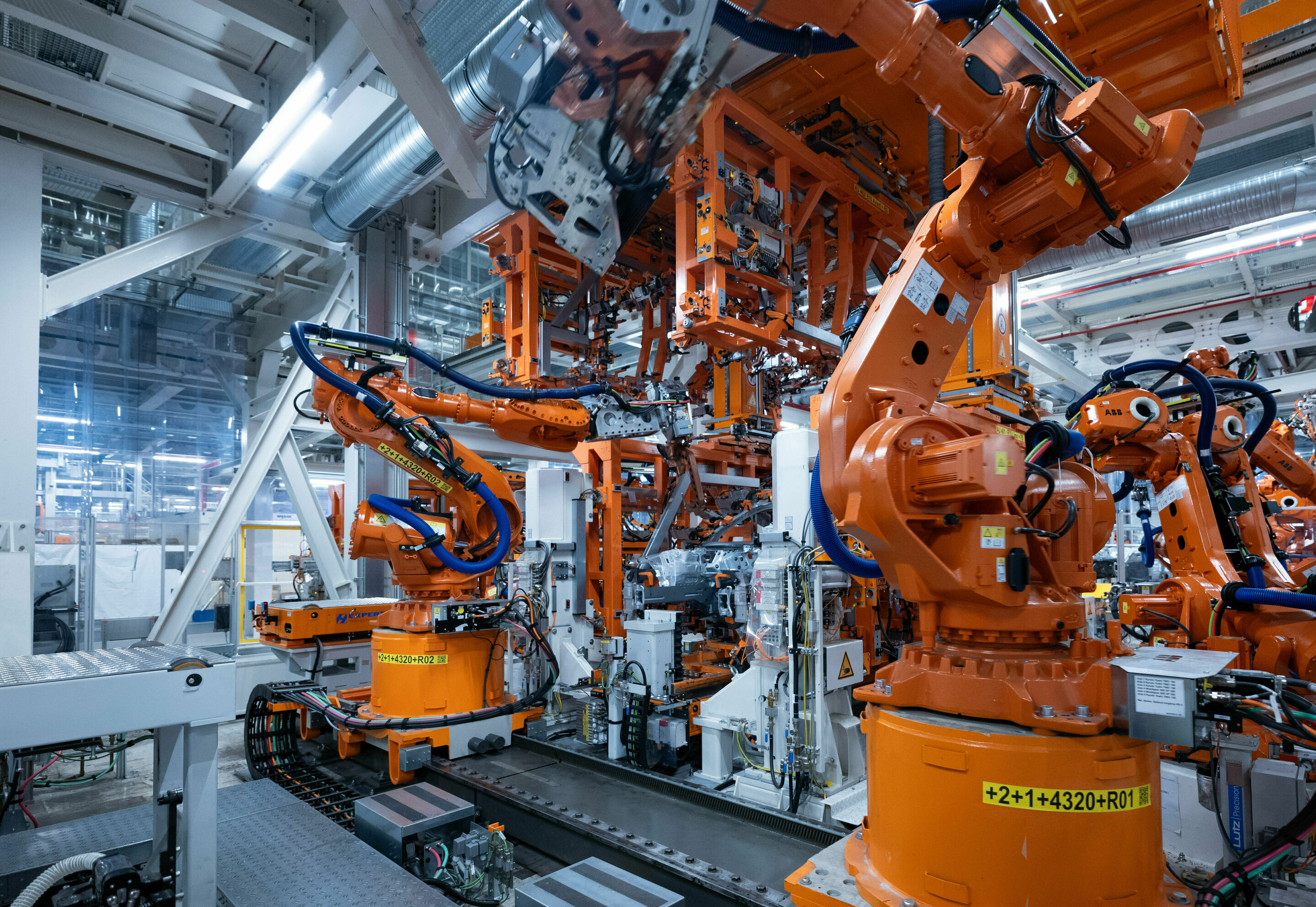 Audi A5 production at the Neckarsulm site - Geoframe system