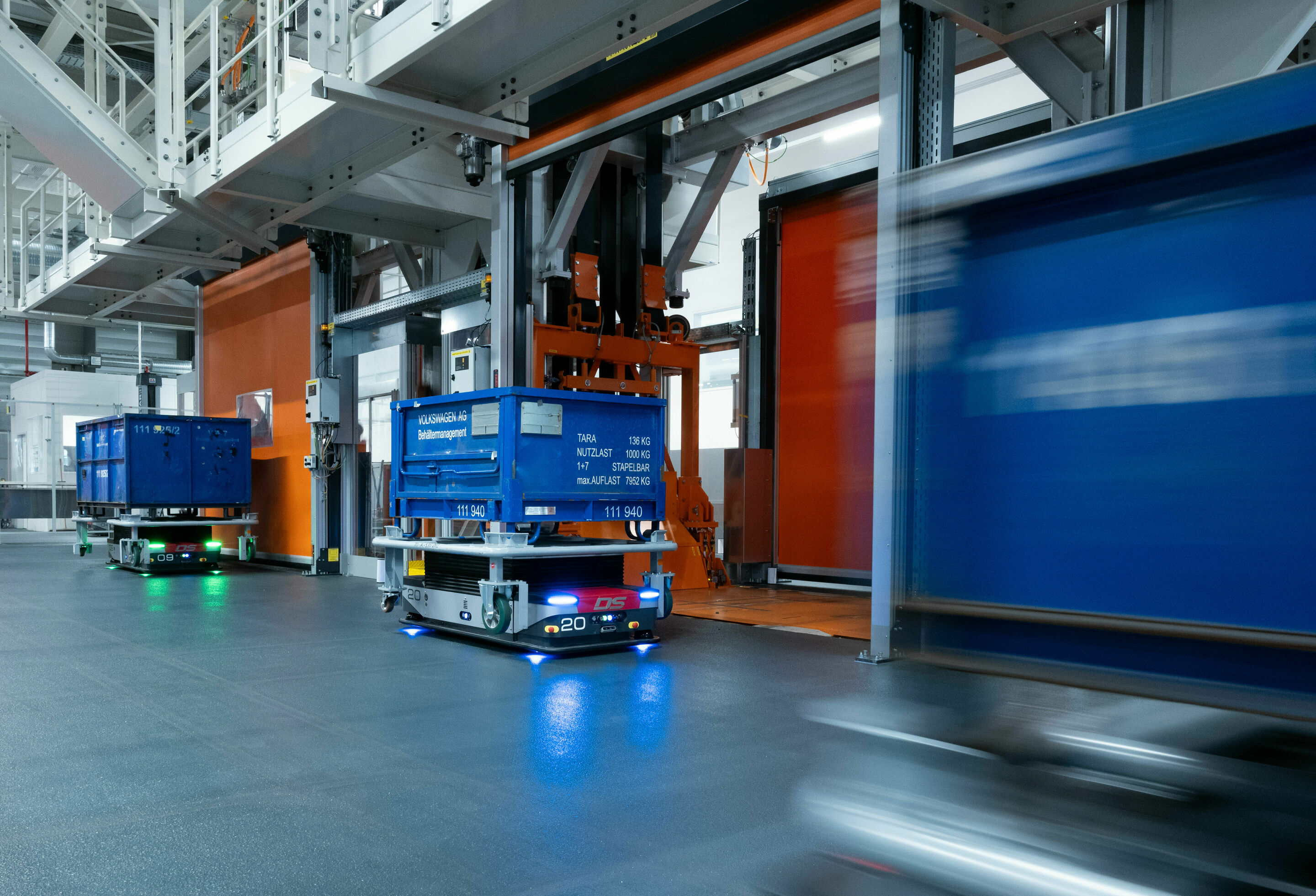 Audi A5 production at the Neckarsulm site - Automated guided vehicle (AGV) systems for the supply chain