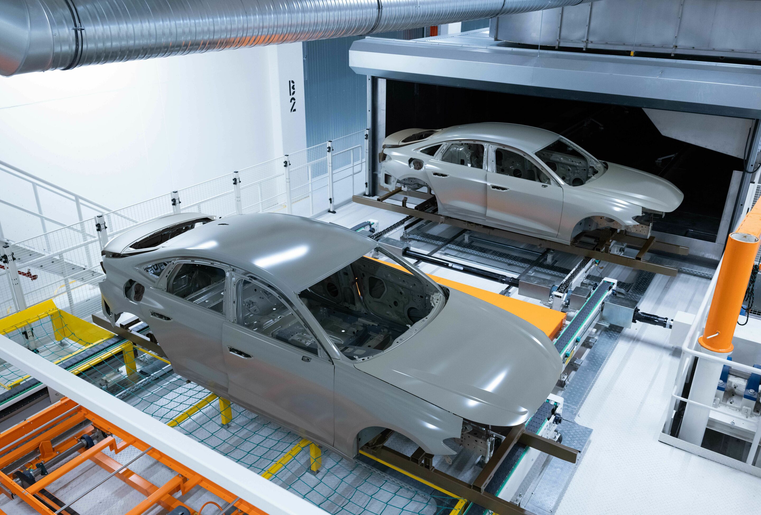 Produktion Audi A5 am Standort Neckarsulm - Quertrocknung als neues, energieeffizientes Verfahren