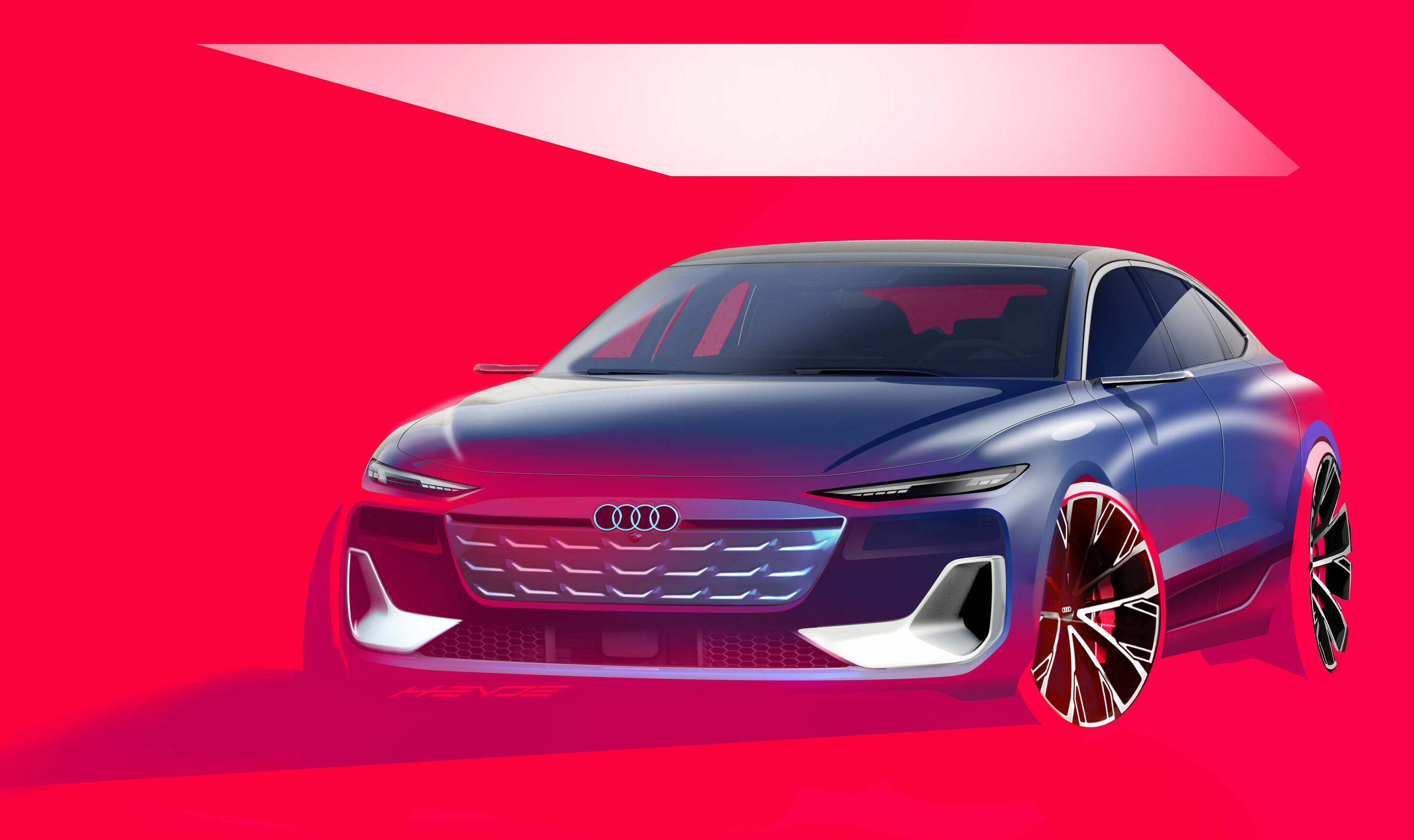 Skizze - Audi A6 Avant e-tron - Design Skizze