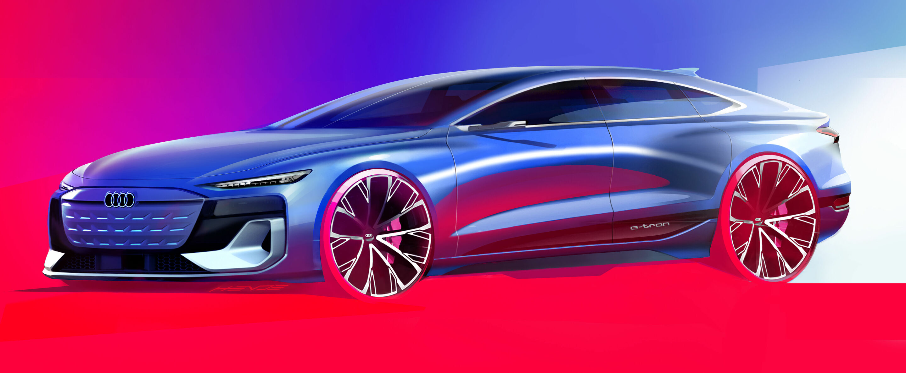 Skizze - Audi A6 e-tron Sportback - Design Skizze