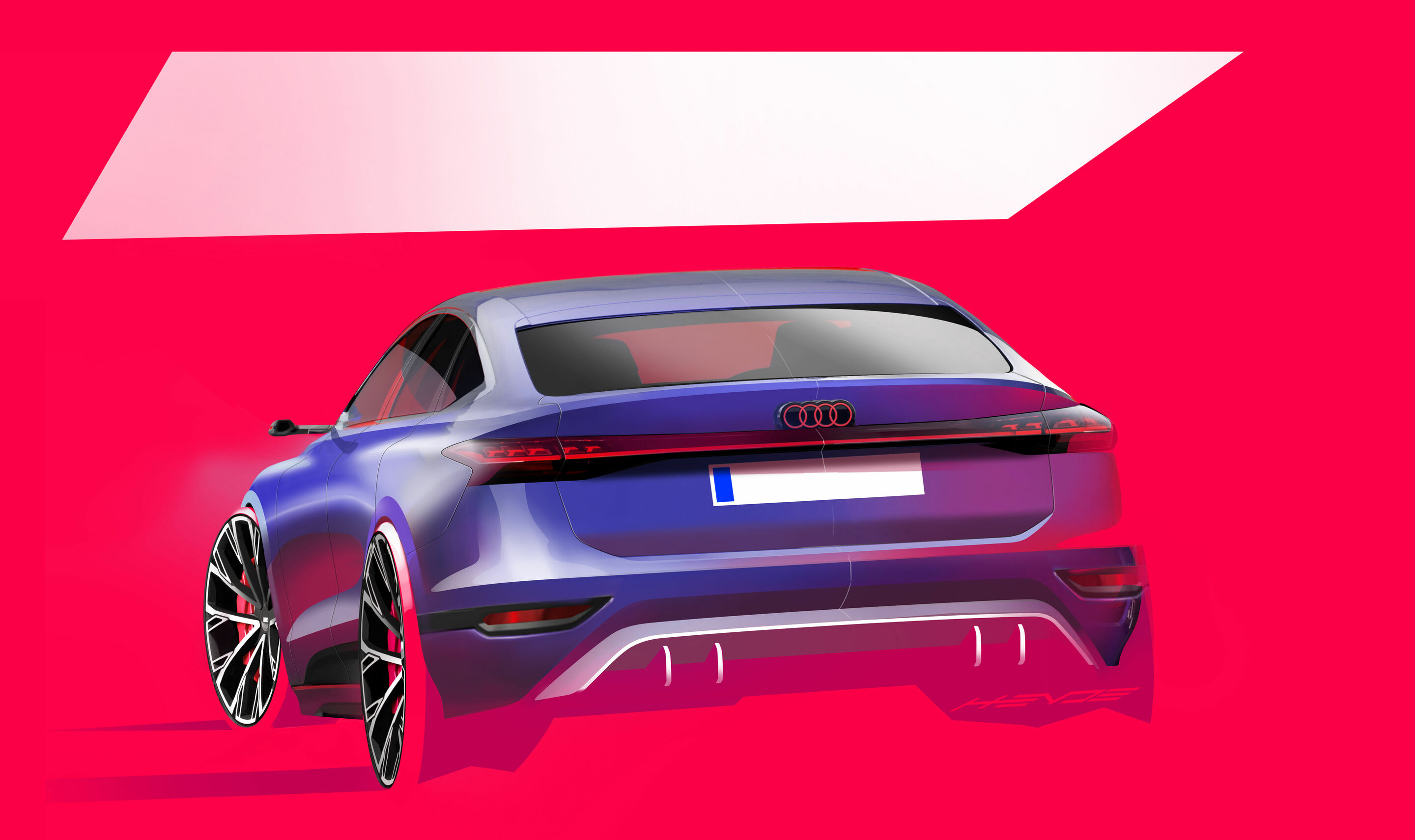 Skizze - Audi A6 e-tron Sportback - Design Skizze