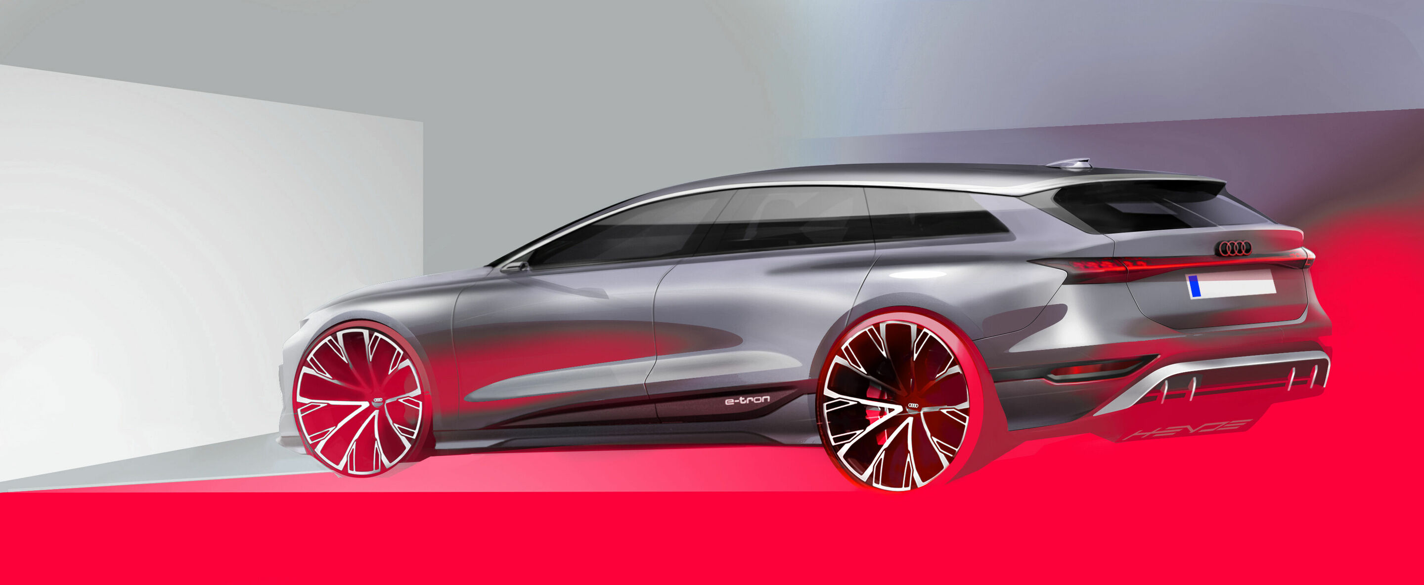 Skizze - Audi A6 Avant e-tron - Design Skizze