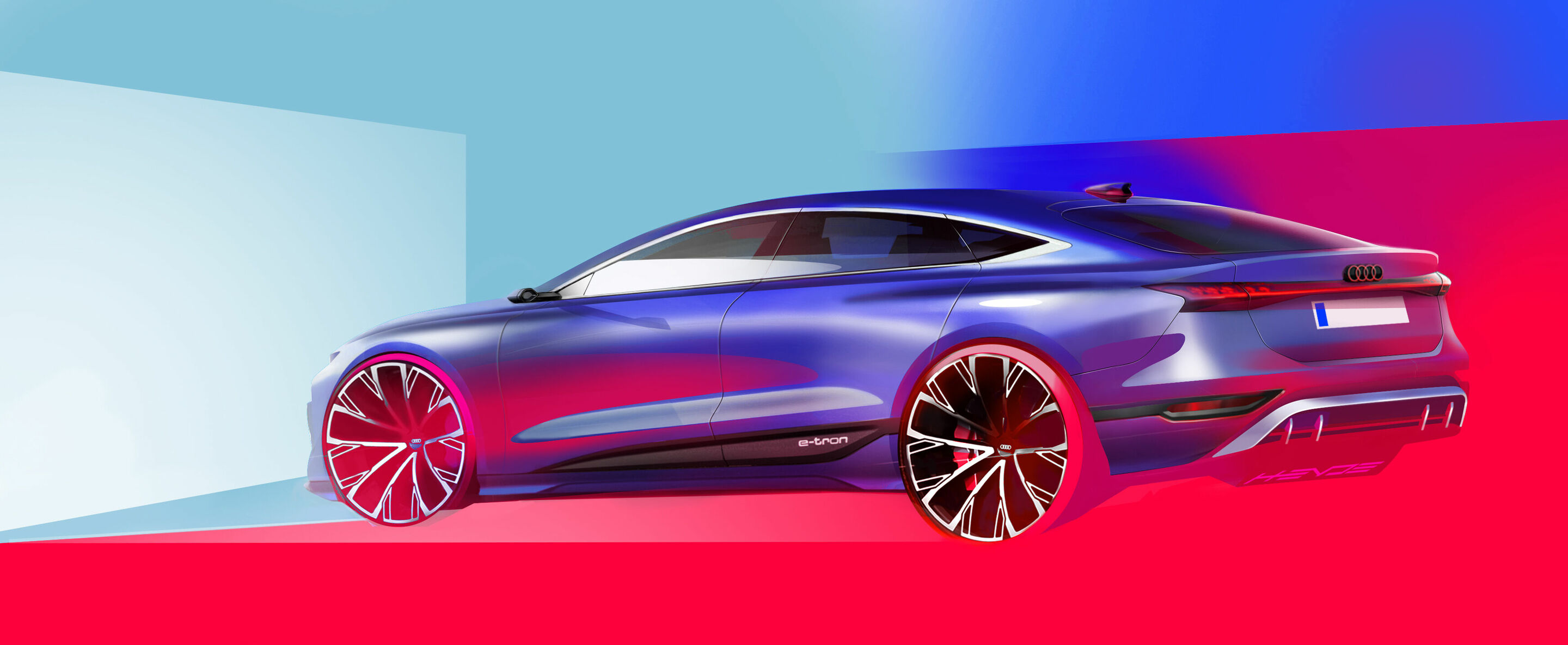 Skizze - Audi A6 e-tron Sportback - Design Skizze