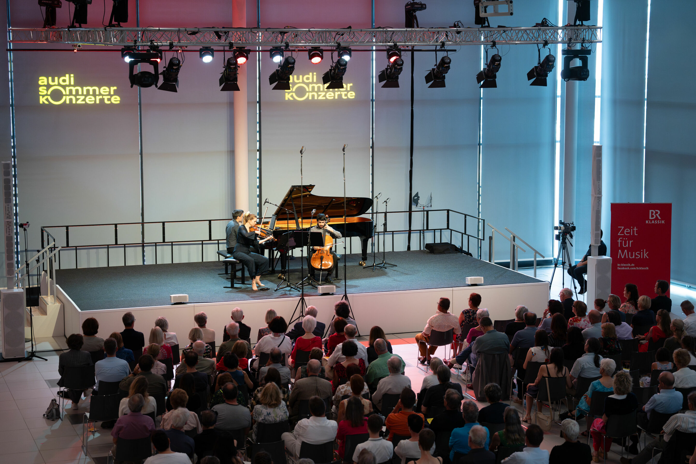 Audi Summer Concerts 2024 - Trio Orelon, winner of the ARD Music Competition 2023, in the Audi Building H6
