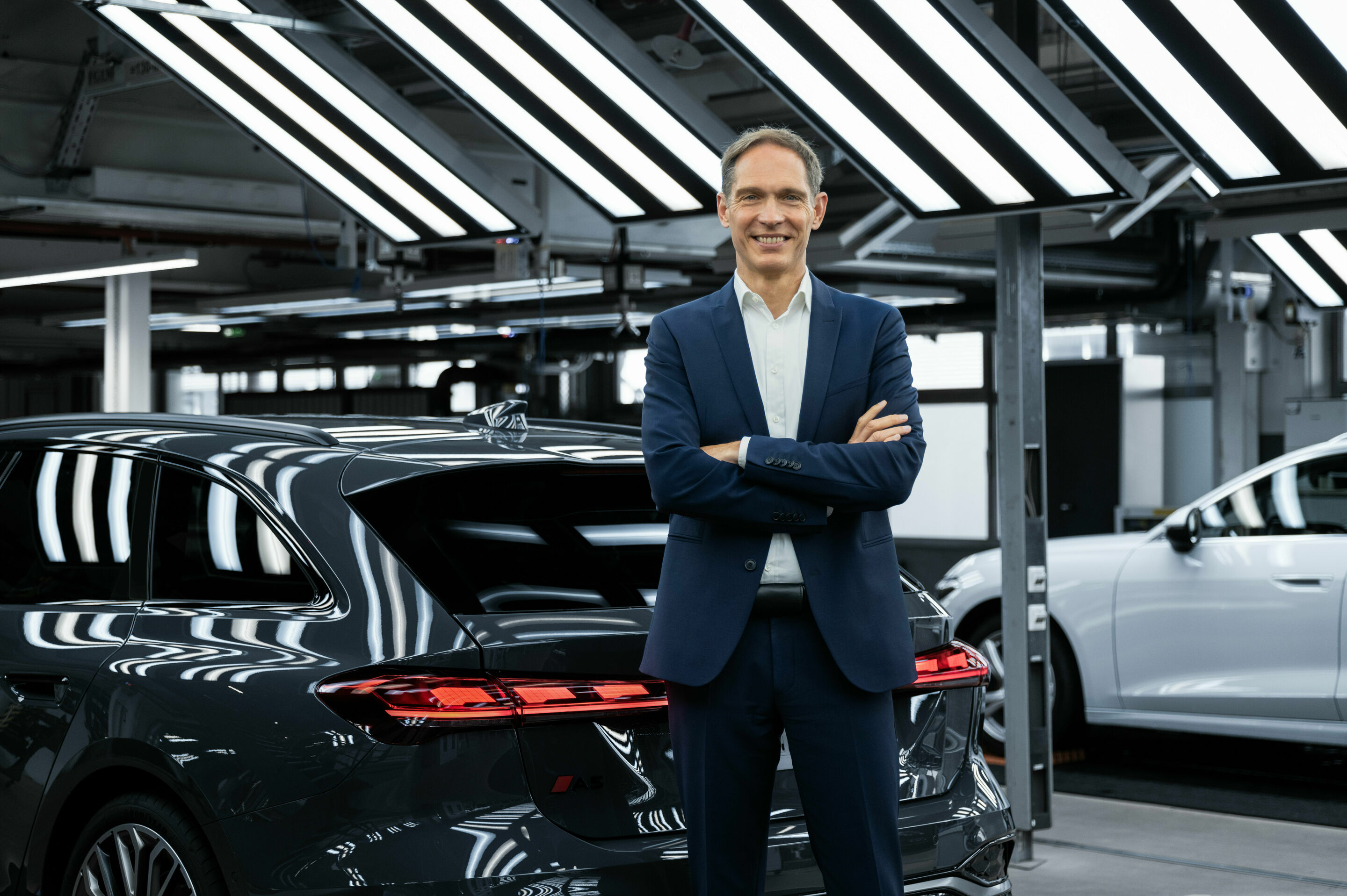Produktion Audi A5 am Standort Neckarsulm - Produktionsvorstand Gerd Walker