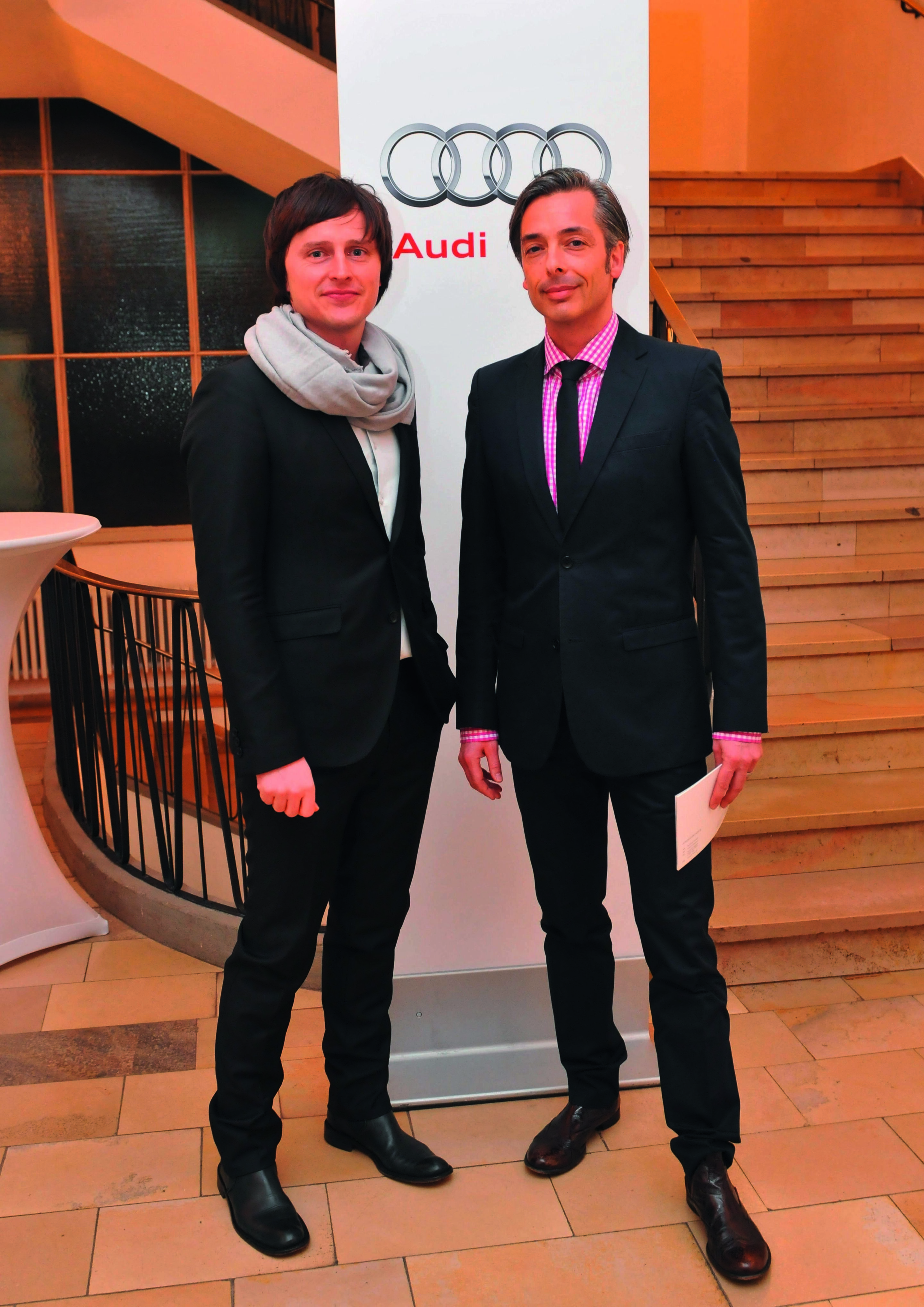 Audi Mentor Preis bei A&W am 16.01.2011 in Köln - Preisträger Audi Mentor Preis Oskar Zieta und Christian Labonte, Audi Design Strategie