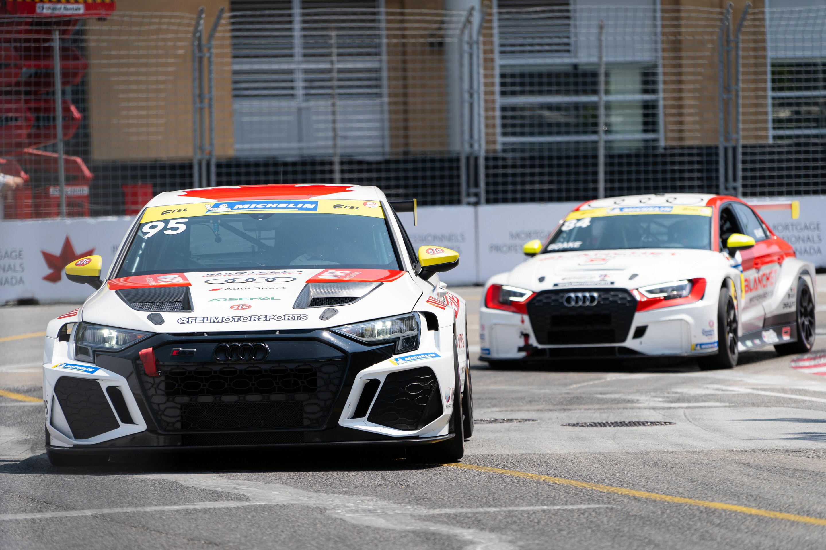 Sports Car Championship Canada 2024 - Audi RS 3 LMS #95 (Martella Motorsport), Anthony Martella, Audi RS 3 LMS #84 (Blanchet Motorsports), Richard Boake