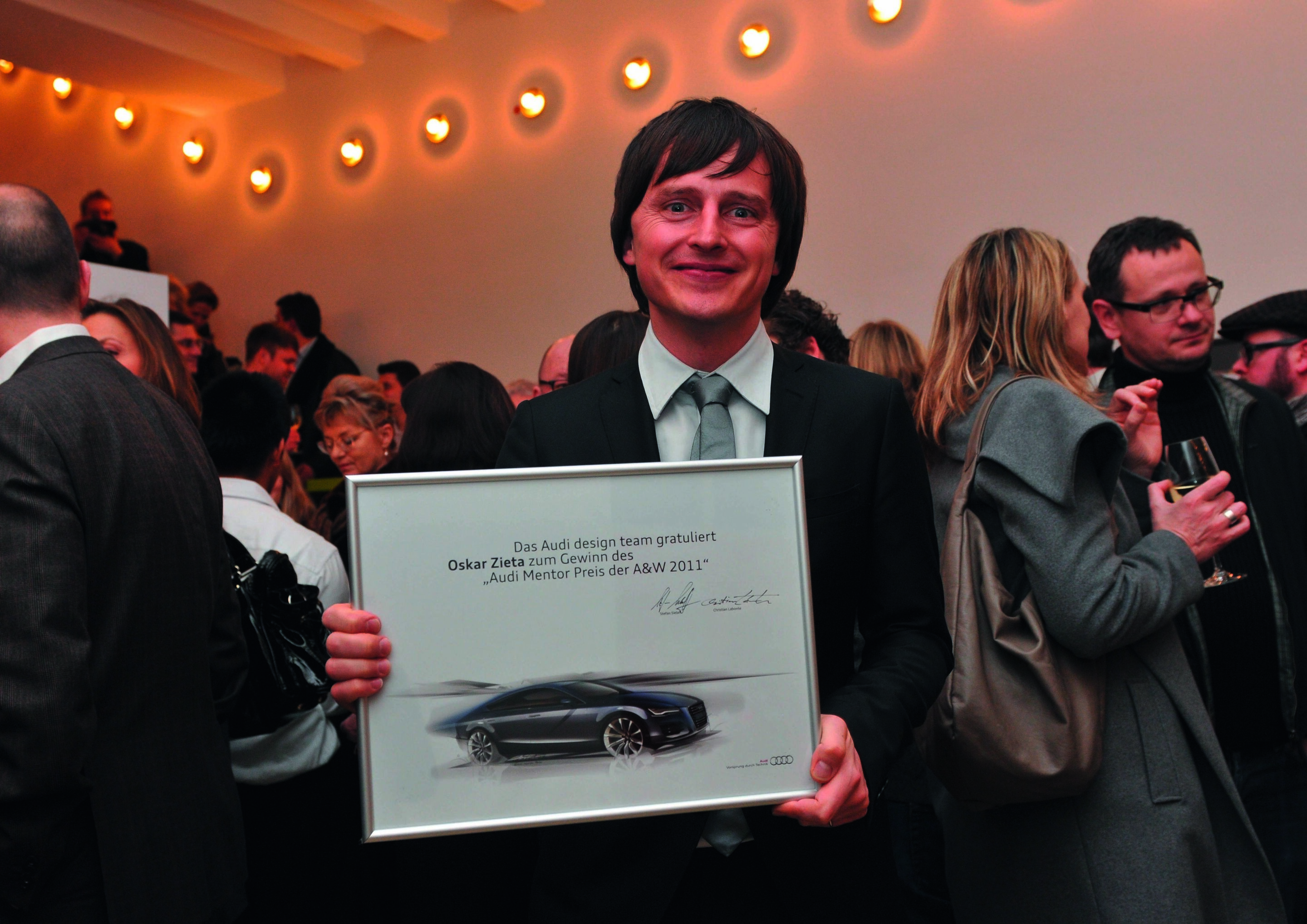 Audi Mentor Preis bei A&W am 16.01.2011 in Köln - Oskar Zieta