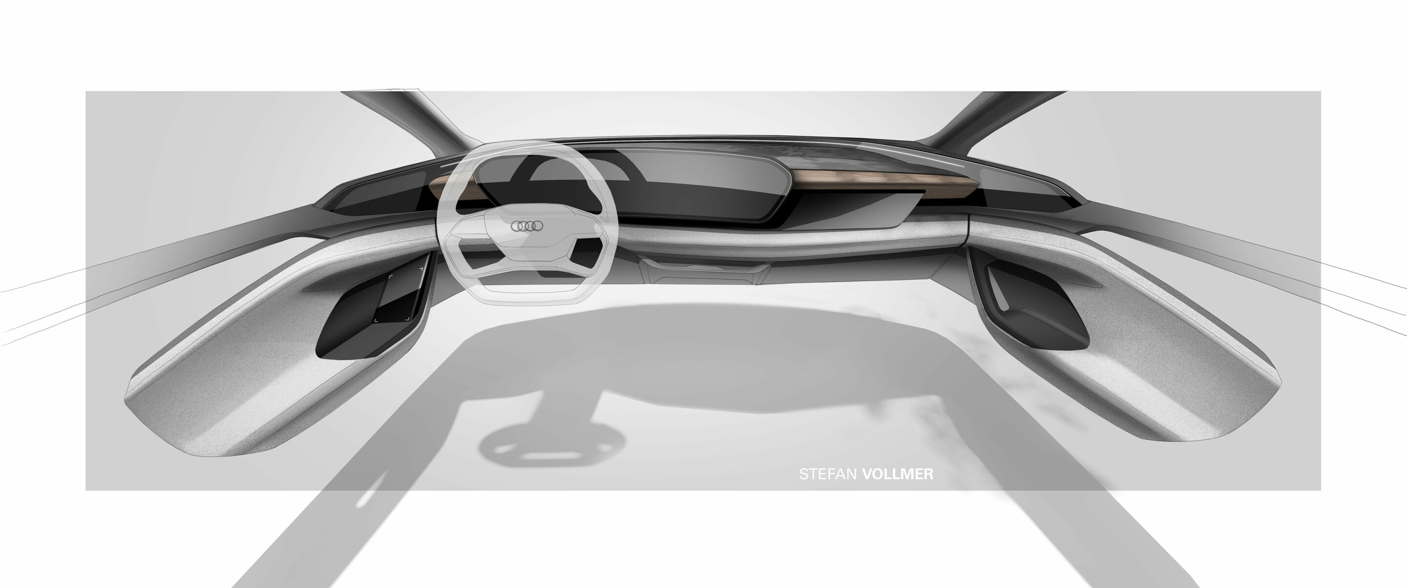 Skizze - Audi A6 e-tron - Design Skizze