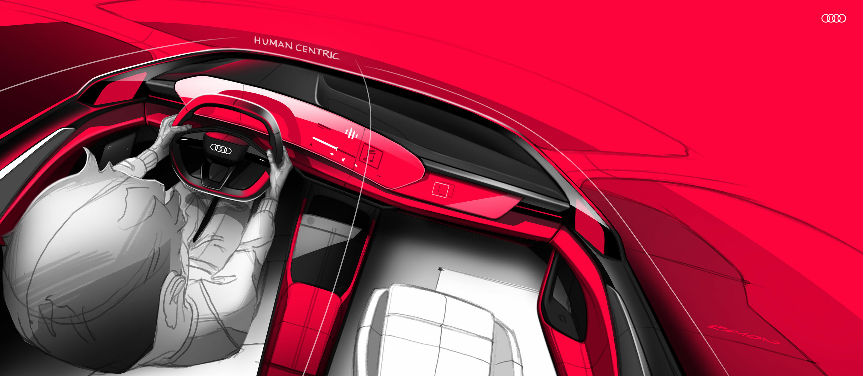 Skizze - Audi A6 e-tron - Design Skizze