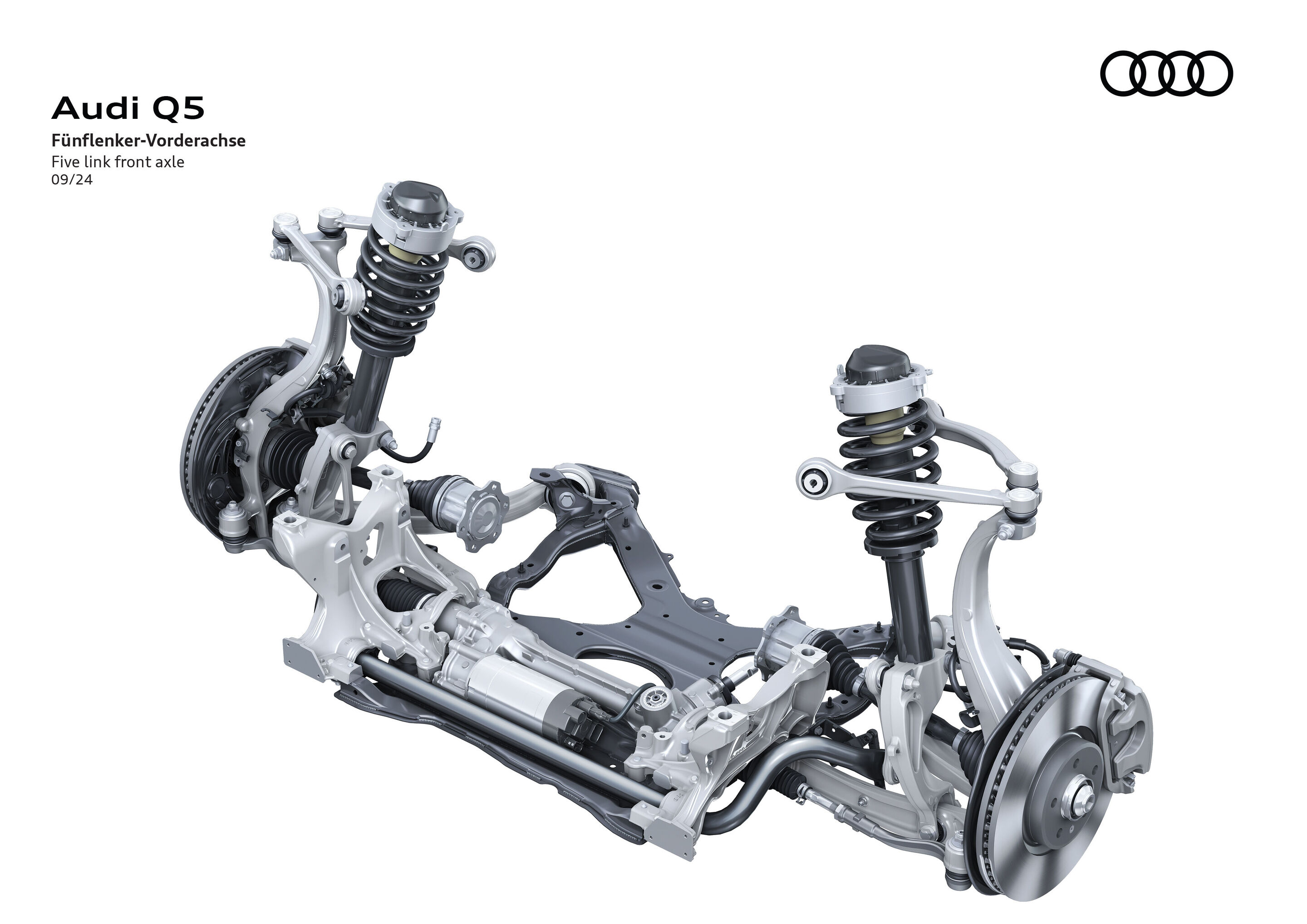 Illustration - Audi Q5 - Fünflenker-Vorderachse