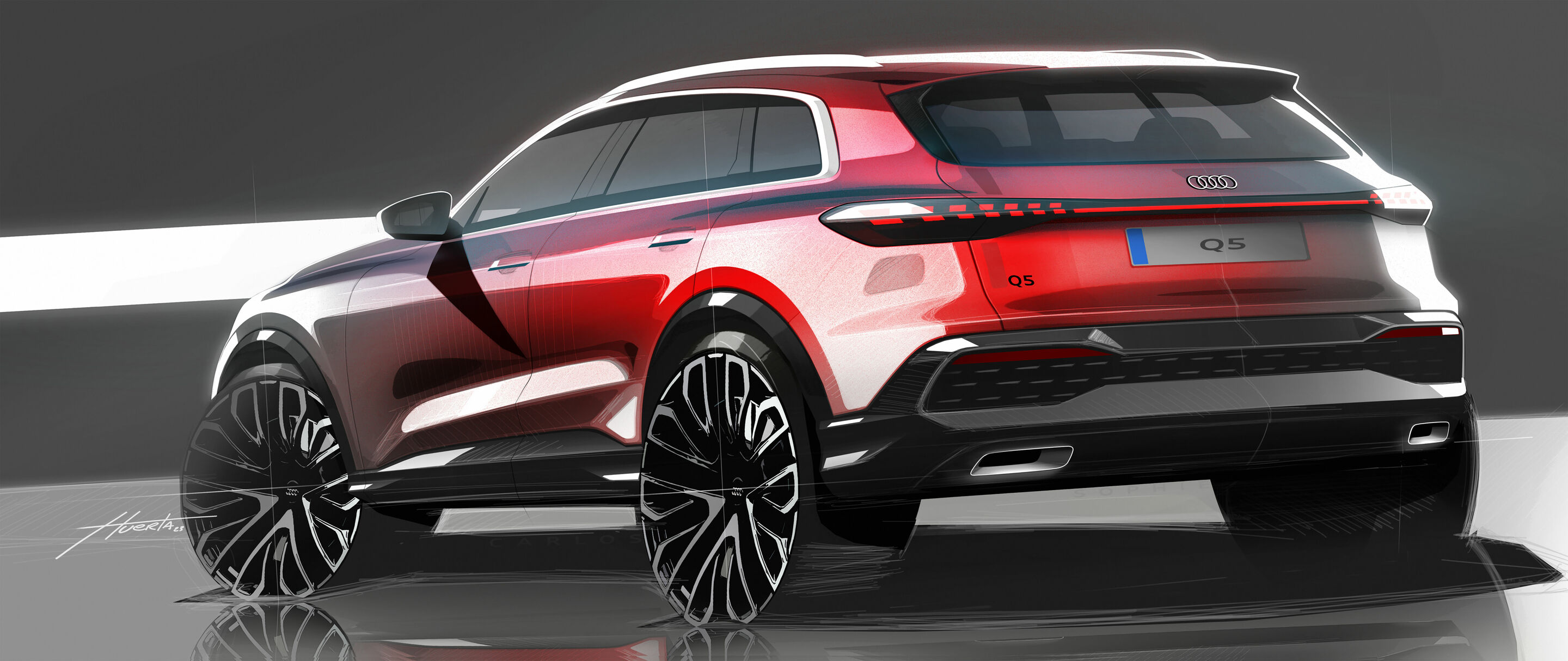 Skizze - Audi Q5 - Design Skizze