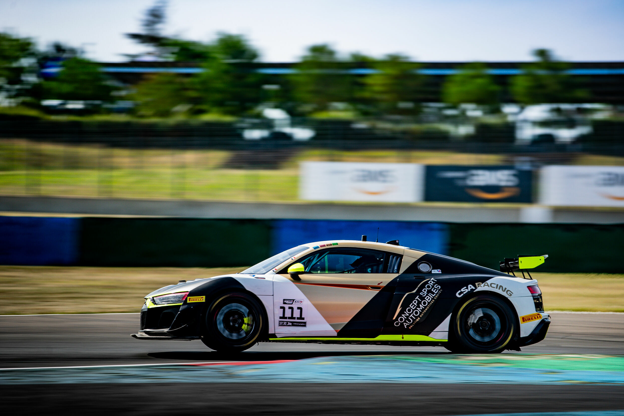 GT4 France 2024 - Audi R8 LMS GT4 #111 (CSA Racing), Gaël Castelli/Rodolphe Wallgren