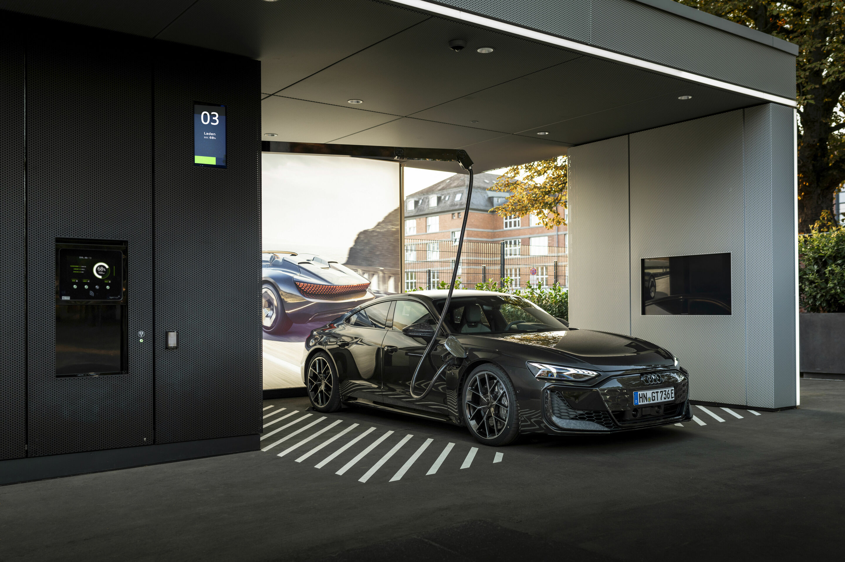 Audi RS e-tron GT performance - Standaufnahme,
Farbe: Arabicagrau Metallic, Individuallackierung Audi exclusive