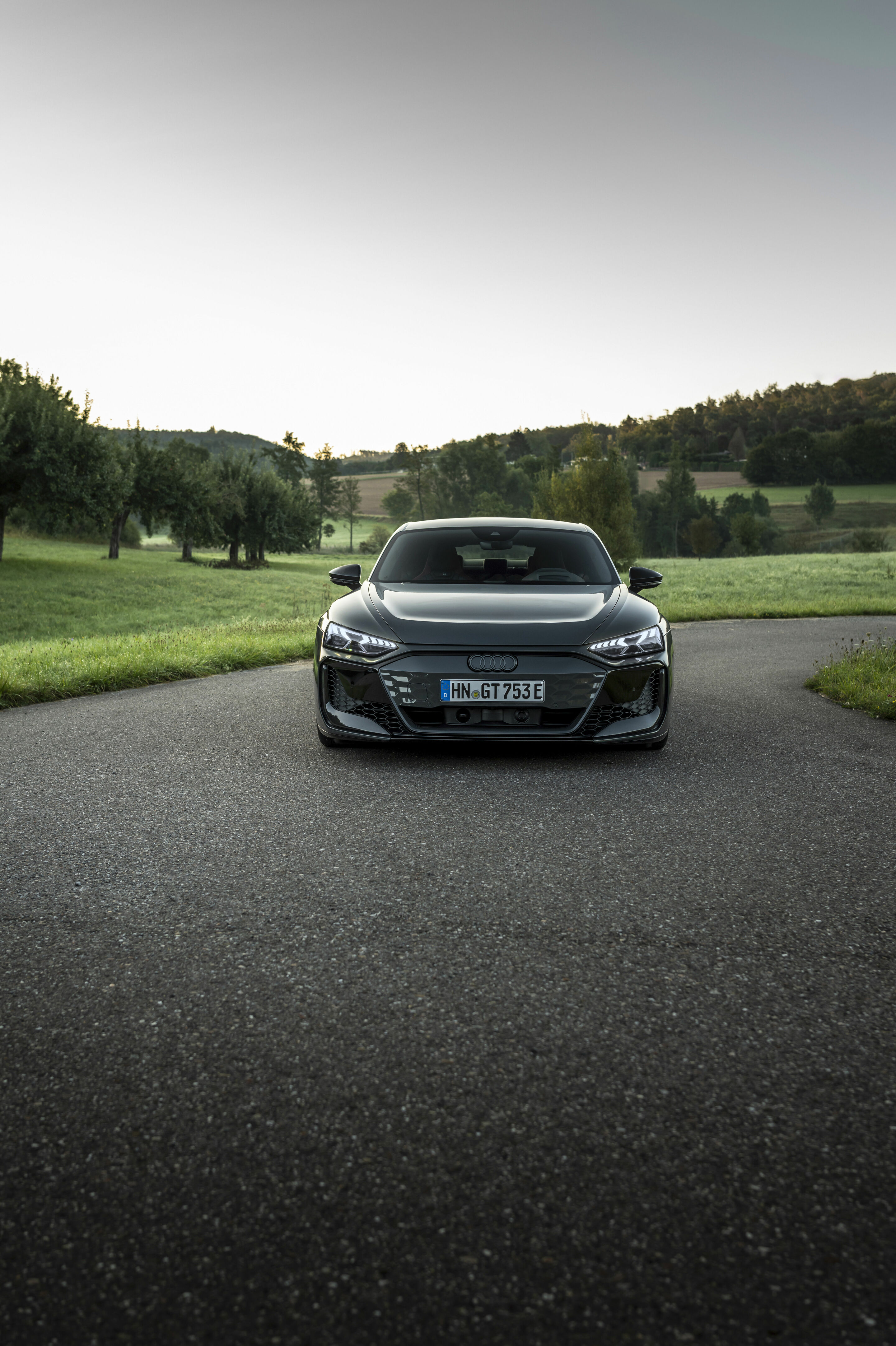 Audi RS e-tron GT - Standaufnahme,
Farbe: Nimbusgrau Perleffekt