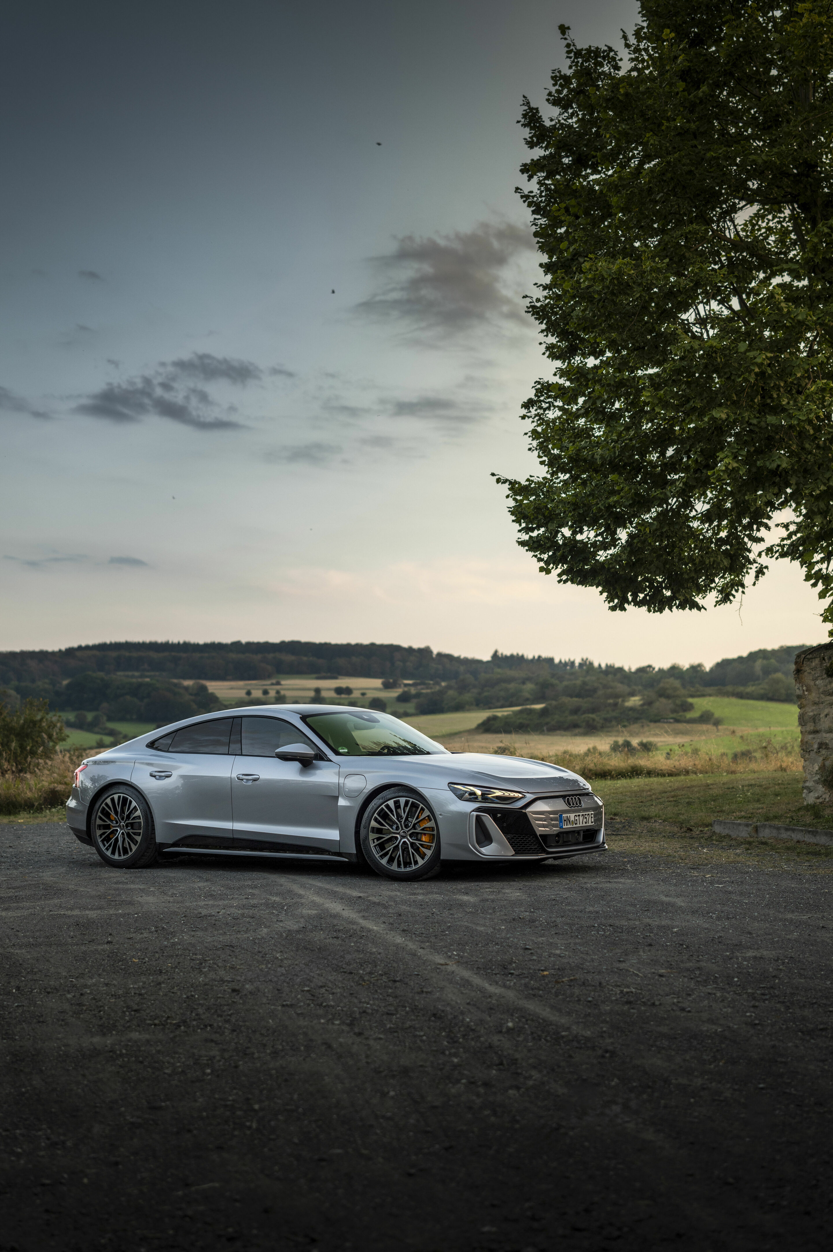 Audi S e-tron GT - Standaufnahme,
Farbe: Florettsilber Metallic