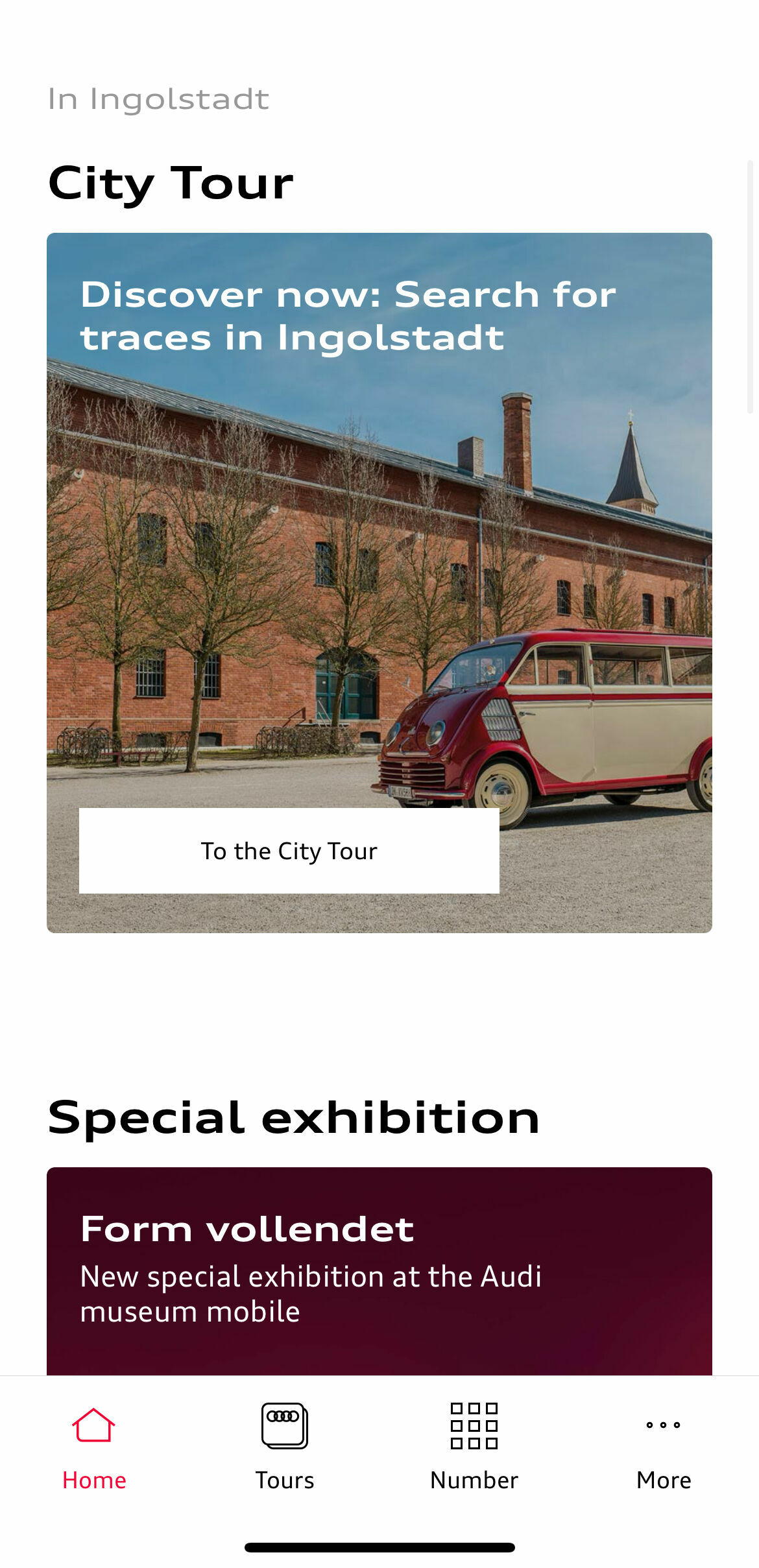 Now also available on the Audi Tradition app: A city tour to discover Auto Union’s historical facilities in Ingolstadt - To mark the 75th anniversary of the founding of Auto Union GmbH in Ingolstadt, a new feature is being added to the Audi Tradition...