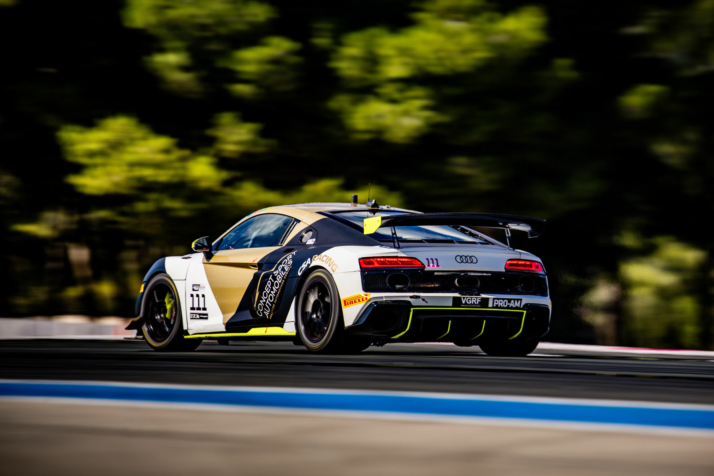 GT4 France 2024 - Audi R8 LMS GT4 #111 (CSA Racing), Gaël Castelli/Rodolphe Wallgren