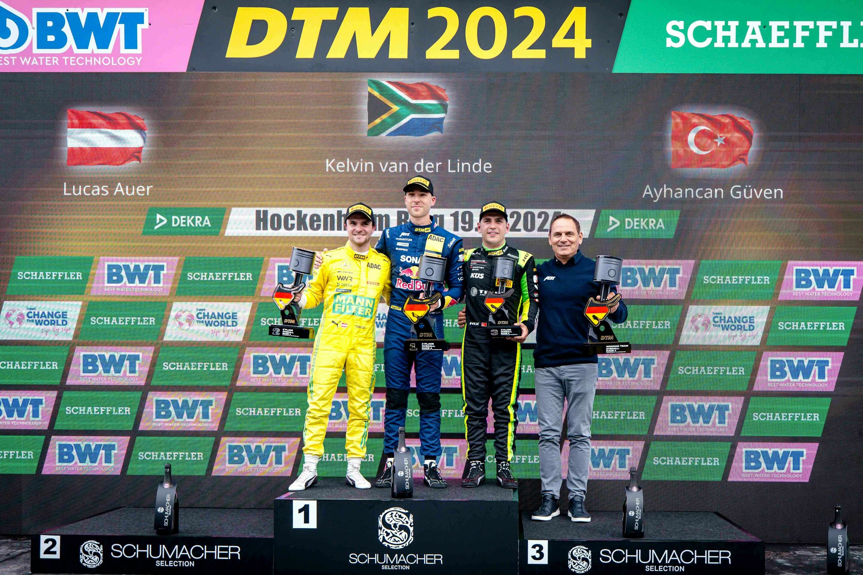 DTM 2024 - Lucas Auer, Kelvin van der Linde, Ayhancan Güven, Hans-Jürgen Abt