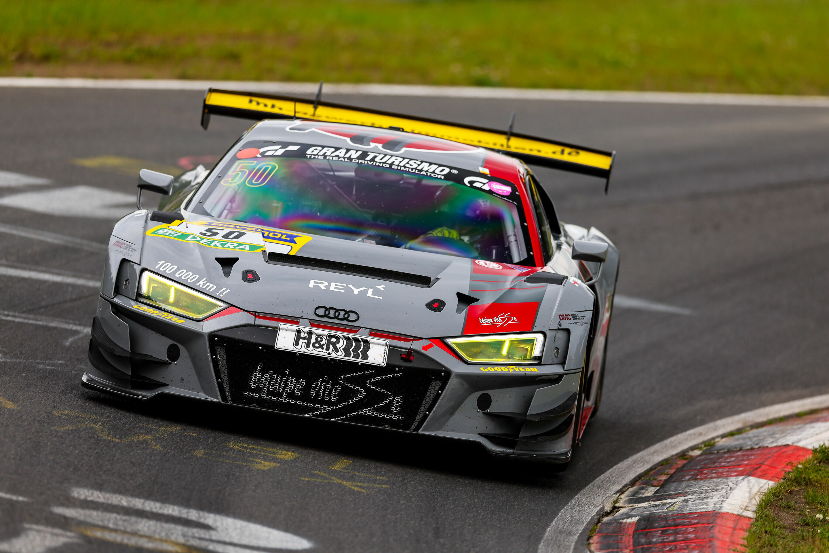 Nürburgring Langstrecken-Serie 2024 - Audi R8 LMS #50 (équipe vitesse), Michael Heimrich/Arno Klasen/Lorenzo Rocco