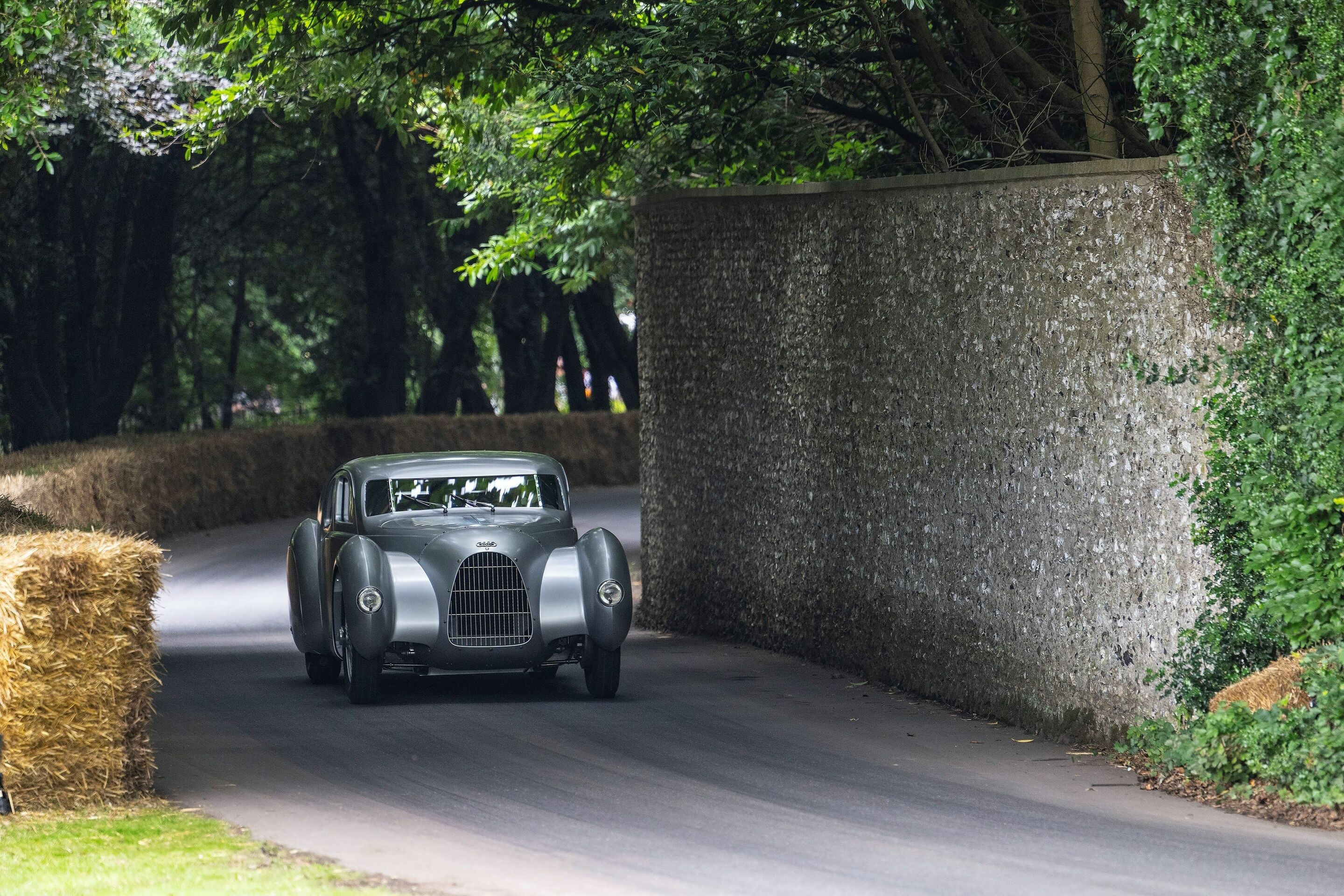Audi Tradition launches its 2025 event season - Audi Tradition at the Goodwood Festival of Speed 2024. Hans-Joachim Stuck driving the Auto Union Type 52.