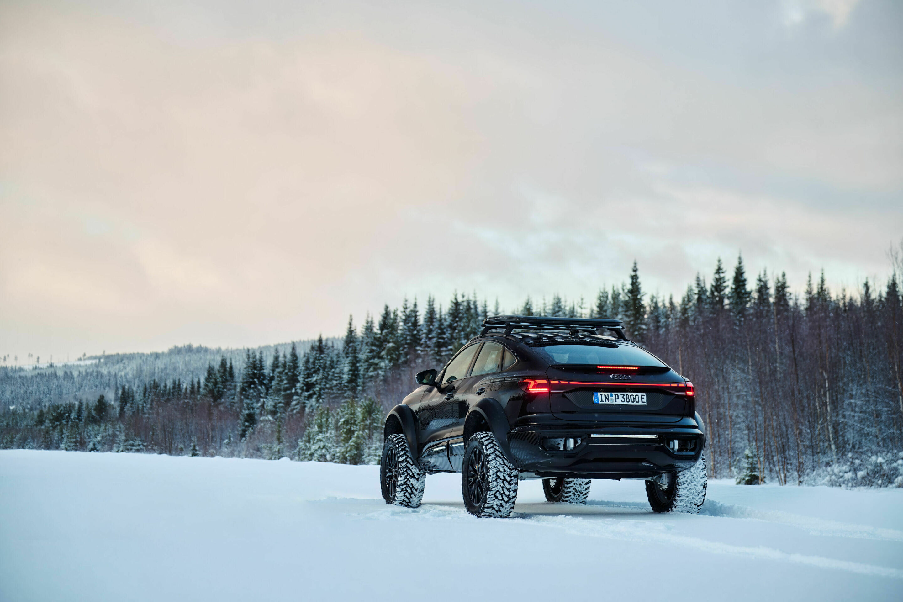 Audi Q6 e-tron offroad concept - Static photo,
Colour: Mythos black metallic, specific wrapping