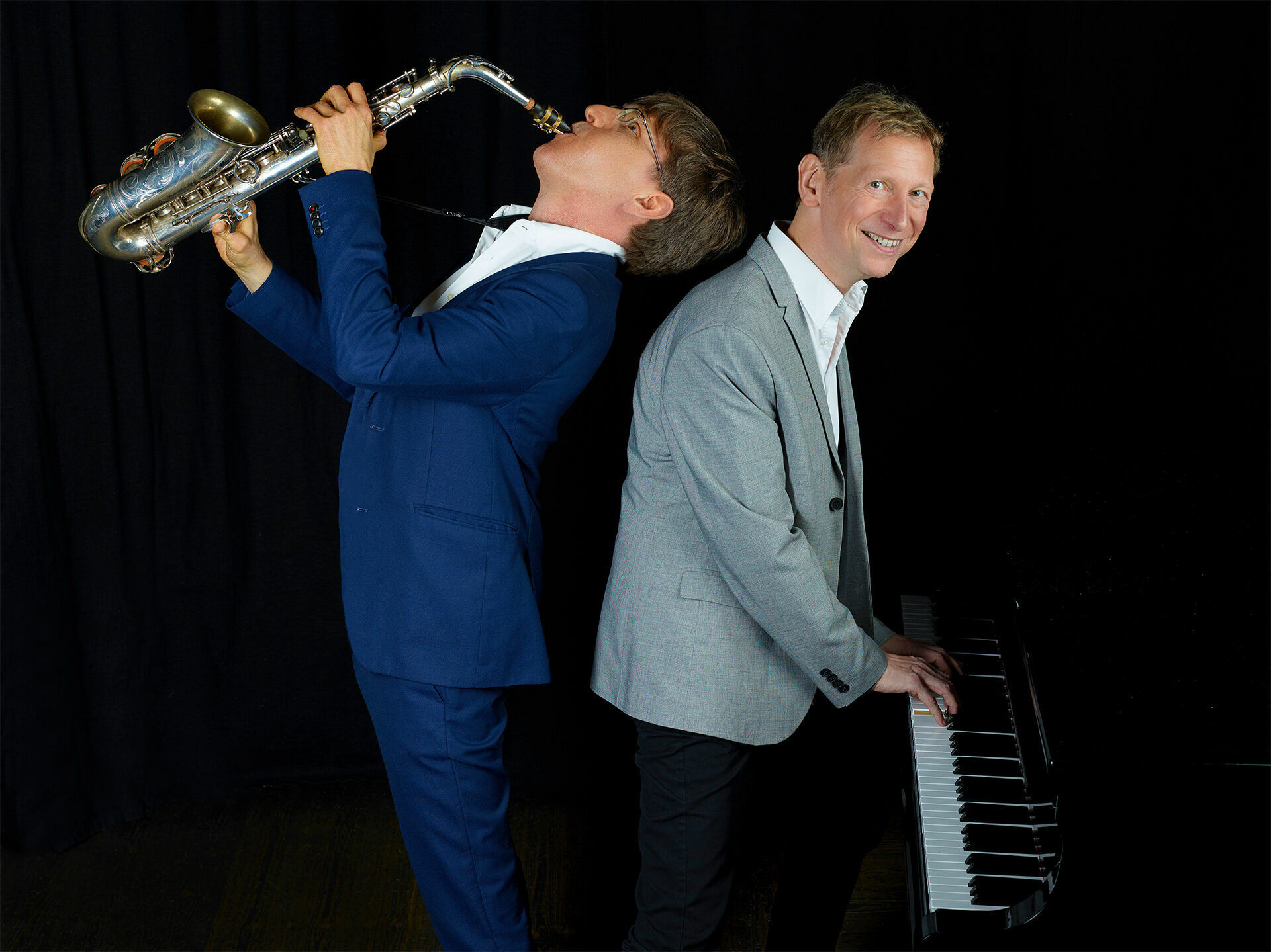 After Work Jazz Lounge - Saxofonist Michael Hornstein (r.) und Pianist Oliver Hahn