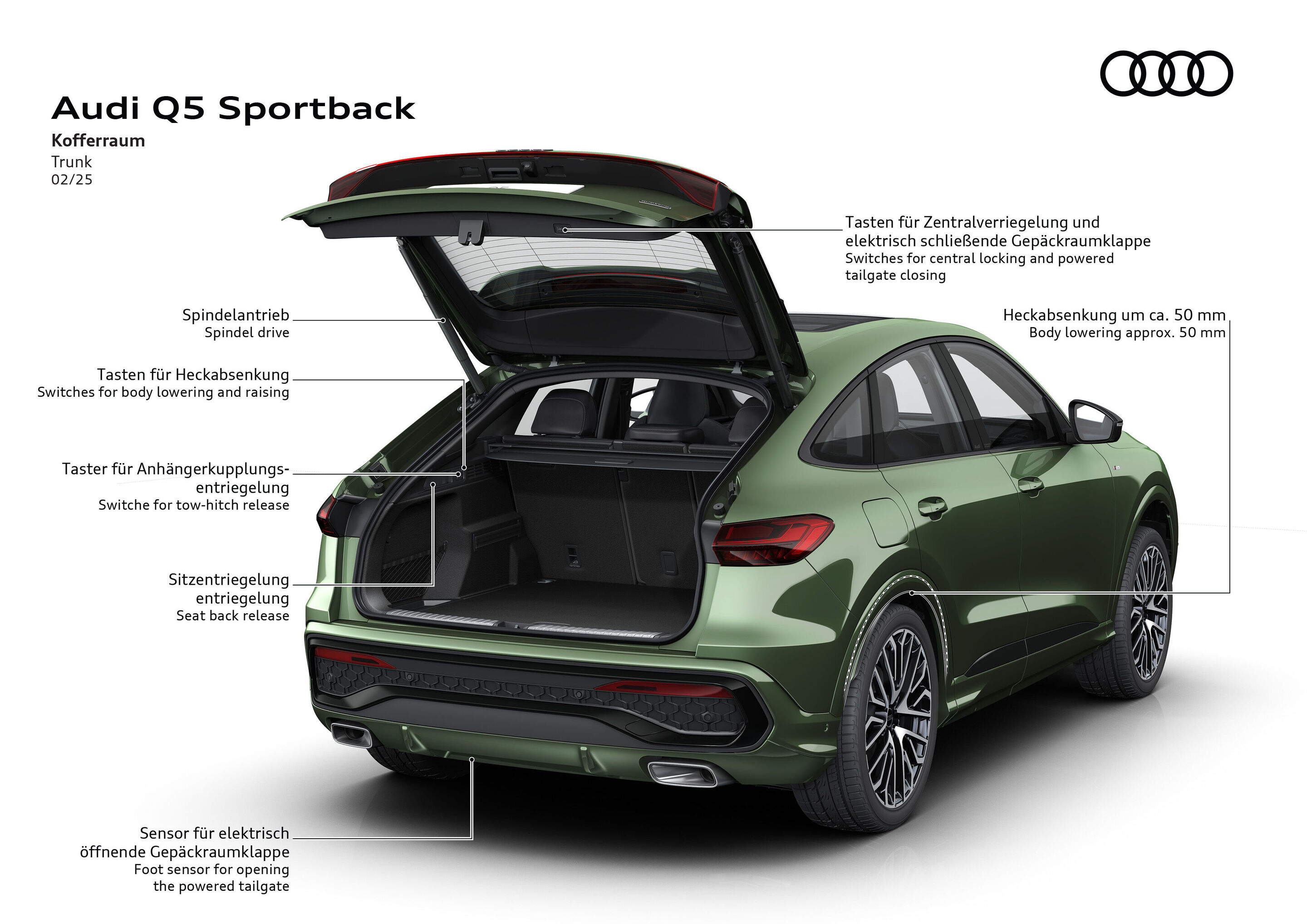Illustration - Audi Q5 Sportback - Kofferraum