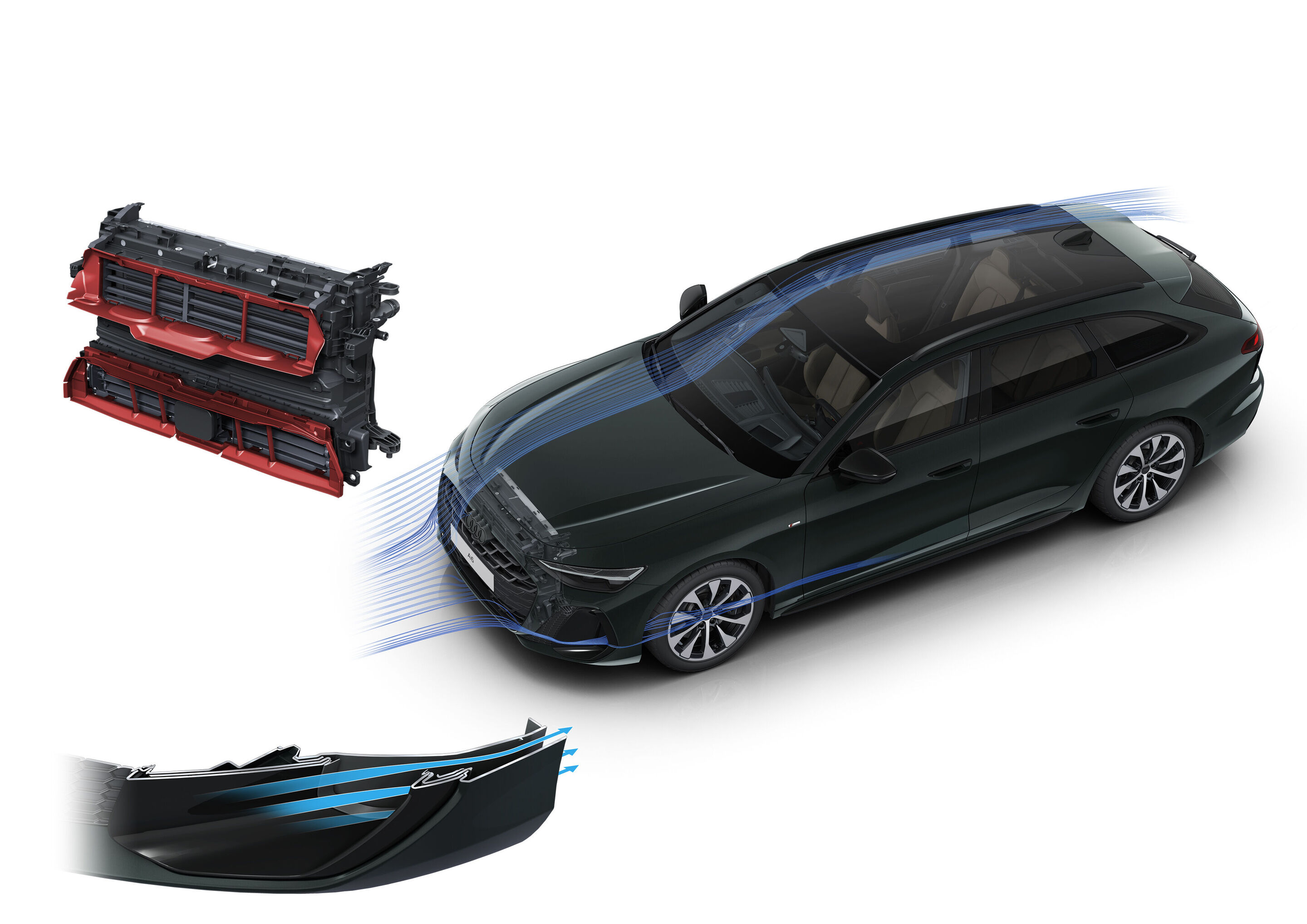 Illustration - Audi A6 Avant - Aerodynamik