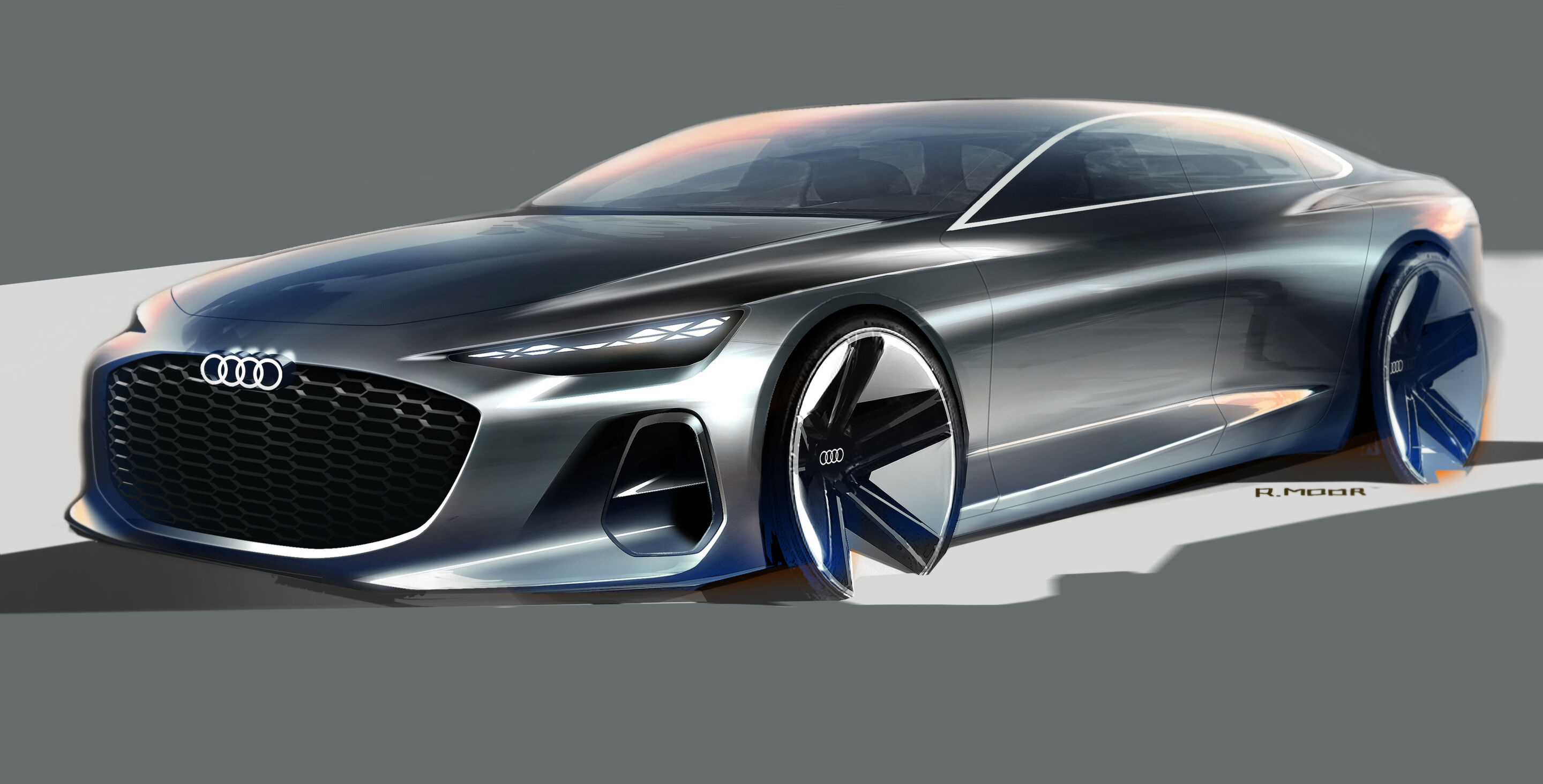 Skizze - Audi A6 Limousine - Design Skizze