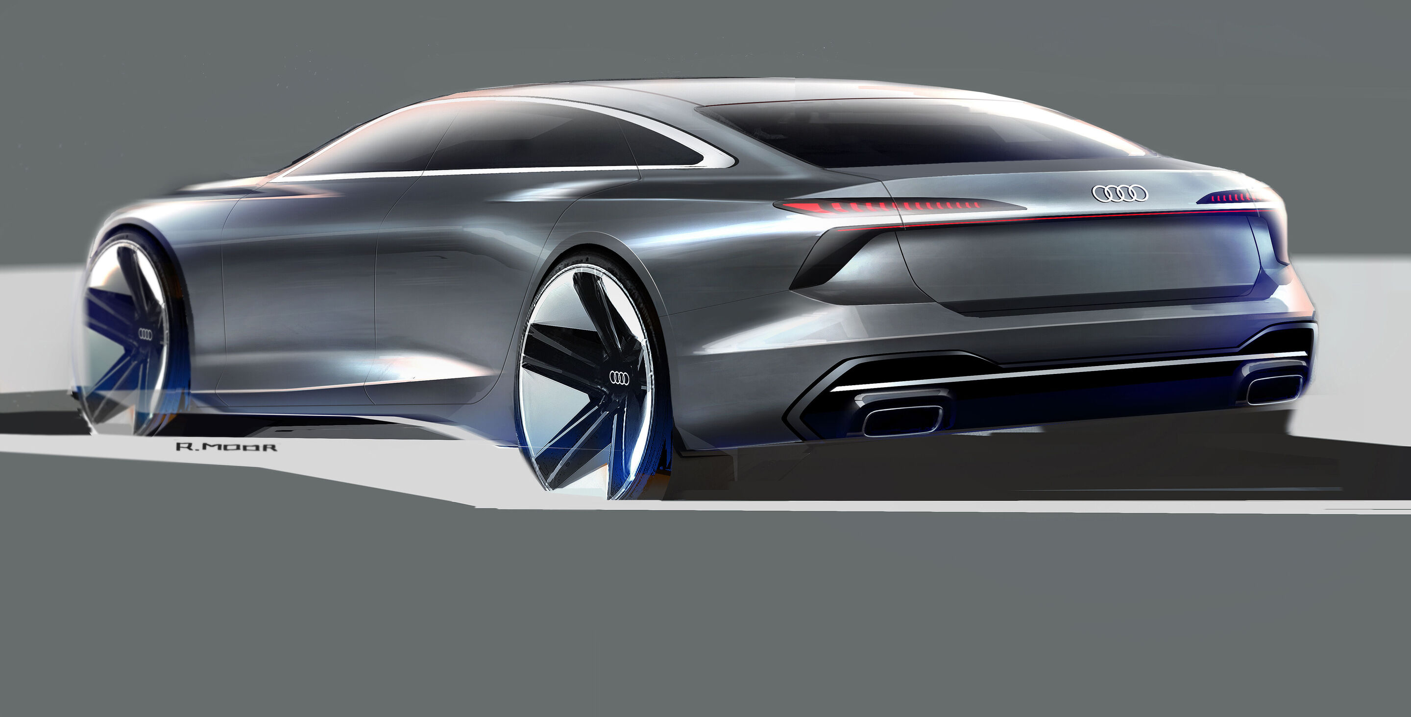 Skizze - Audi A6 Limousine - Design Skizze