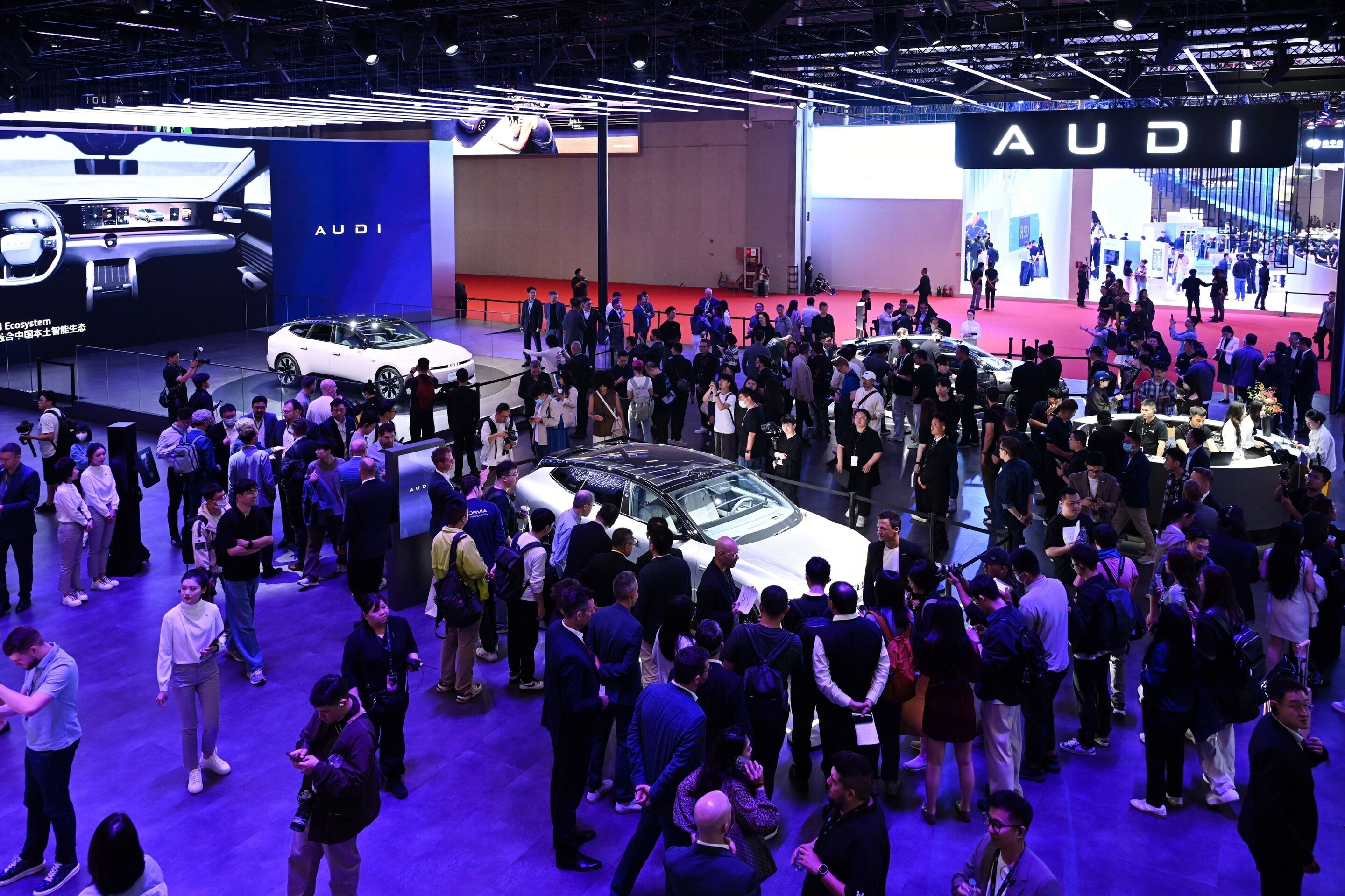 Audi auf der Auto Shanghai 2025 - Auf der Auto Shanghai 2025 präsentieren Audi und seine Joint-Venture-Partner FAW und SAIC ihr Produktportfolio für China auf einem gemeinsamen Messestand.