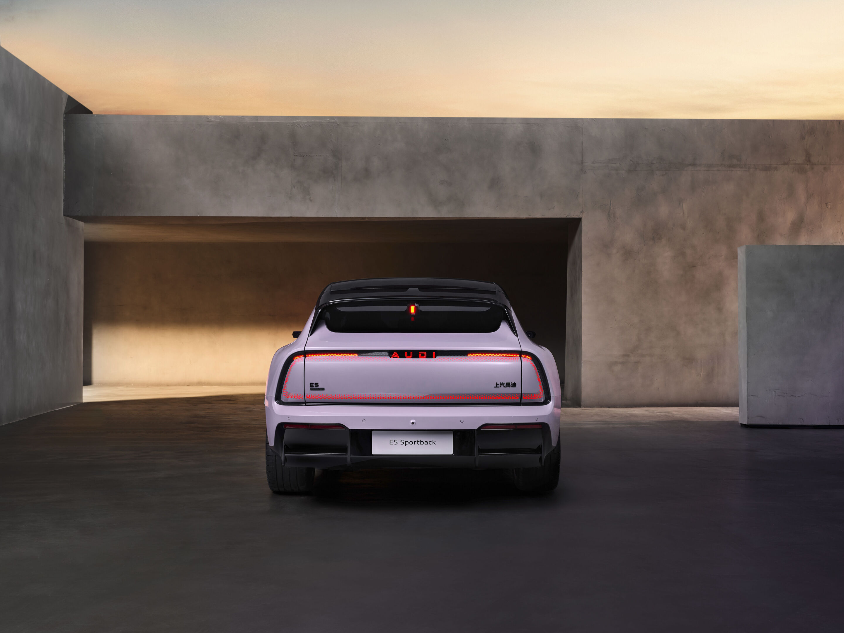 AUDI E5 Sportback - Standaufnahme
Farbe: Morning Haze
