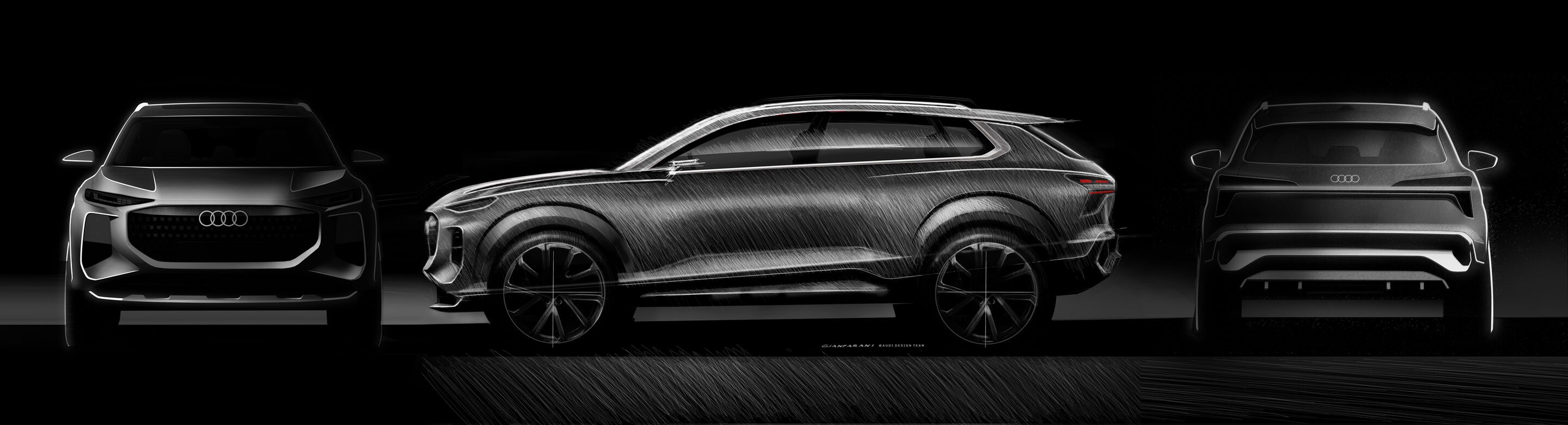 Skizze - Audi Q3 SUV - Design Skizze